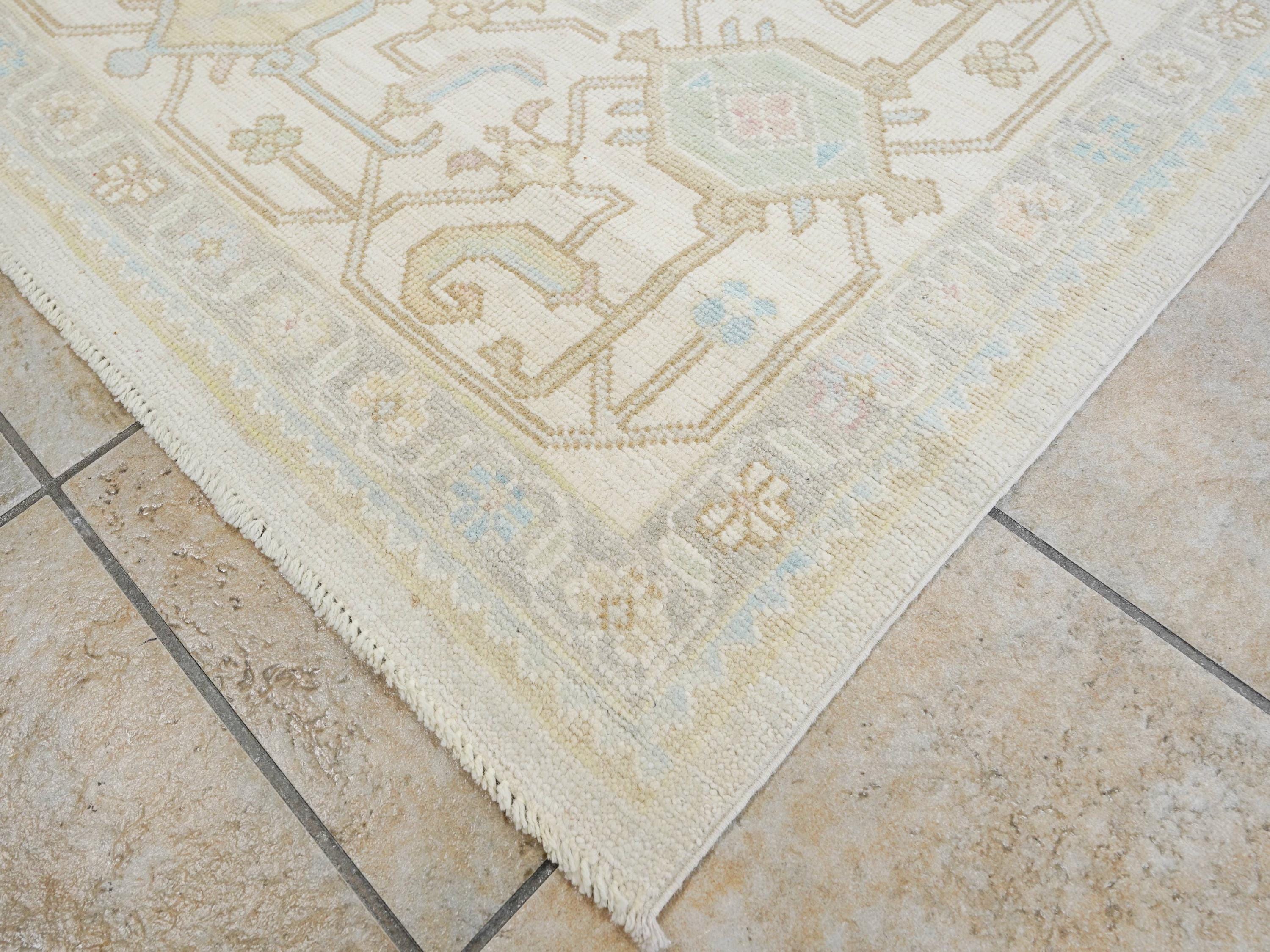 9x12 Ft Light Brown Oushak Rug - Handmade Area Rug