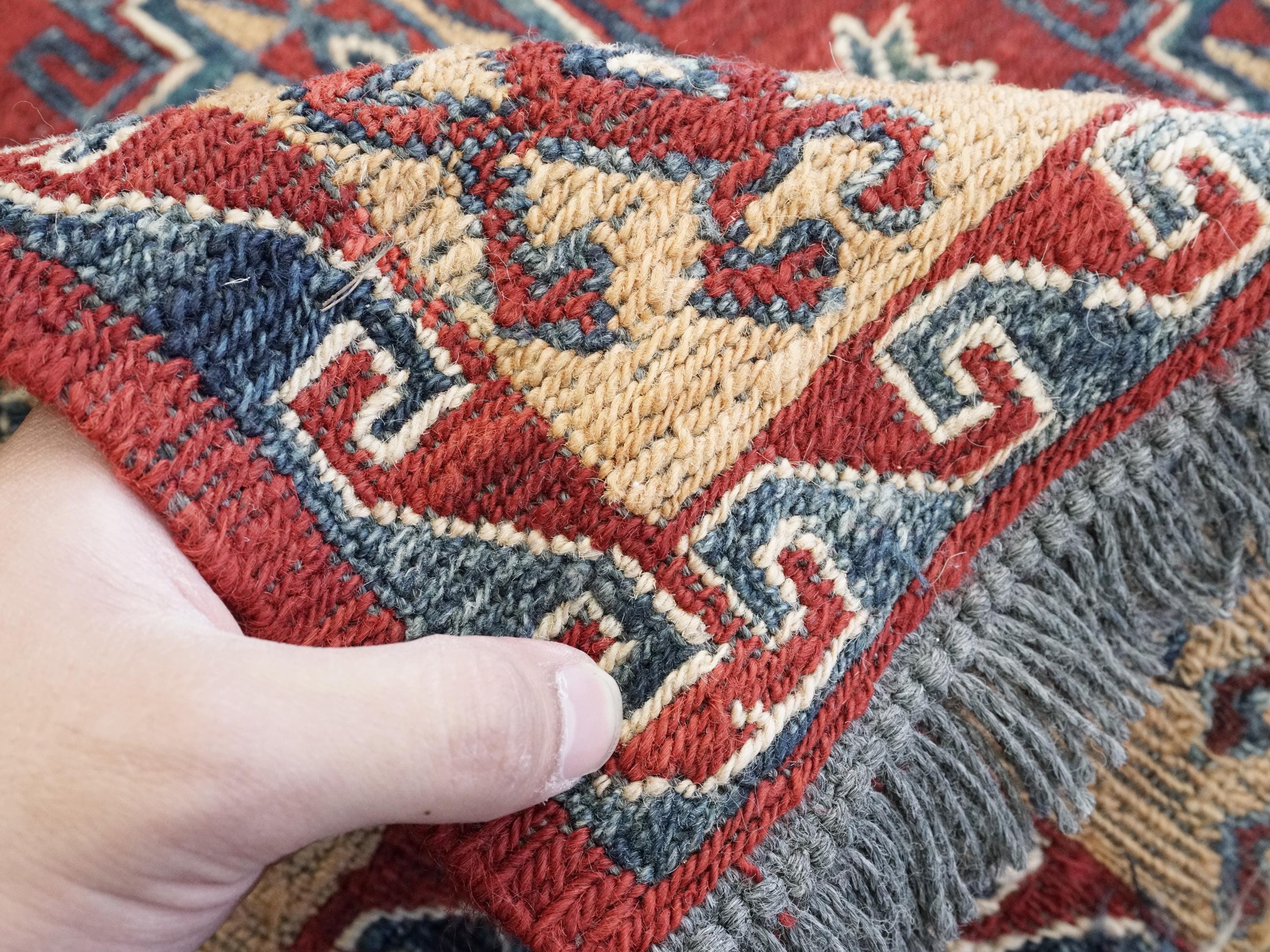 4x6 Ft Red Vintage Kilim Rug - Hand Knotted Afghan Rug