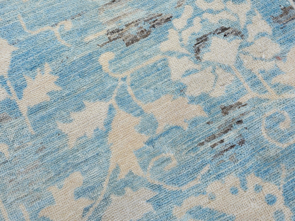 6x10 Ft Antique Serapi Rug - Blue Persian Rug