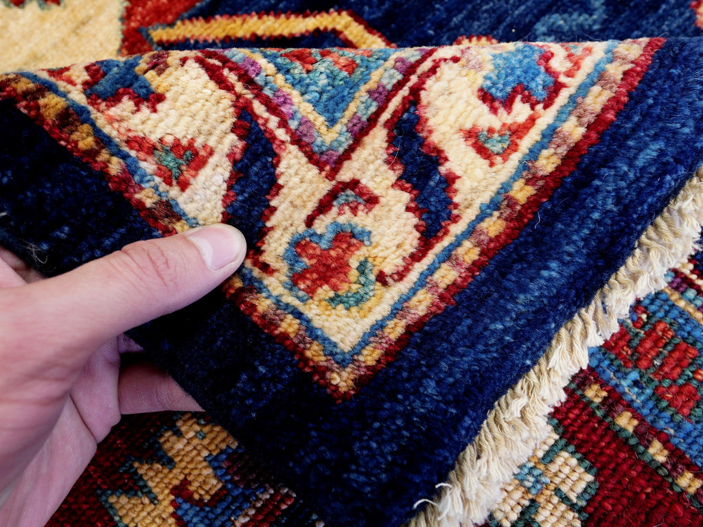 12x15 Ft Navy Blue Serapi Rug - Handmade Afghan Area Rug - Oversize