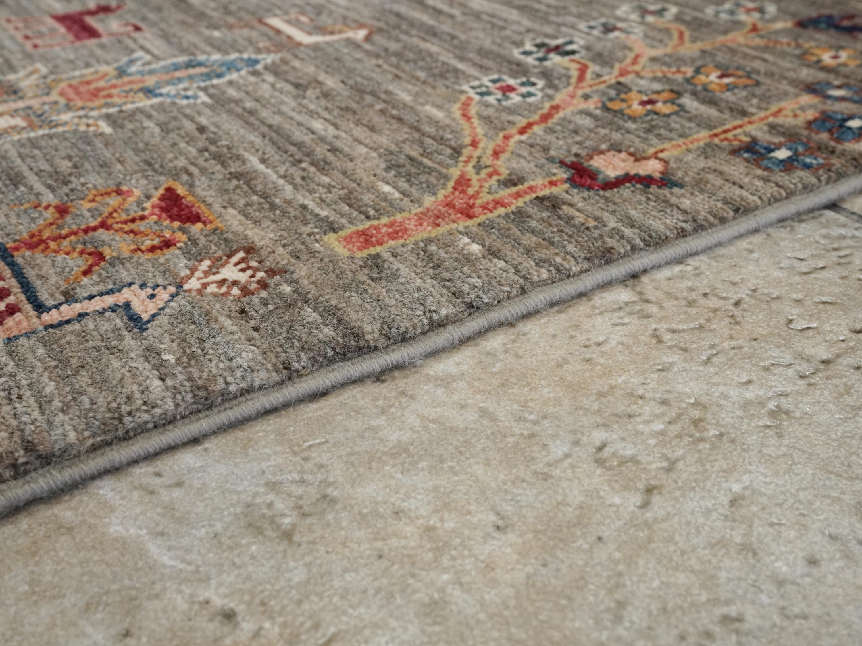 6x8 Ft Light Brown Serapi Rug - Handmade Afghan Wool Rug