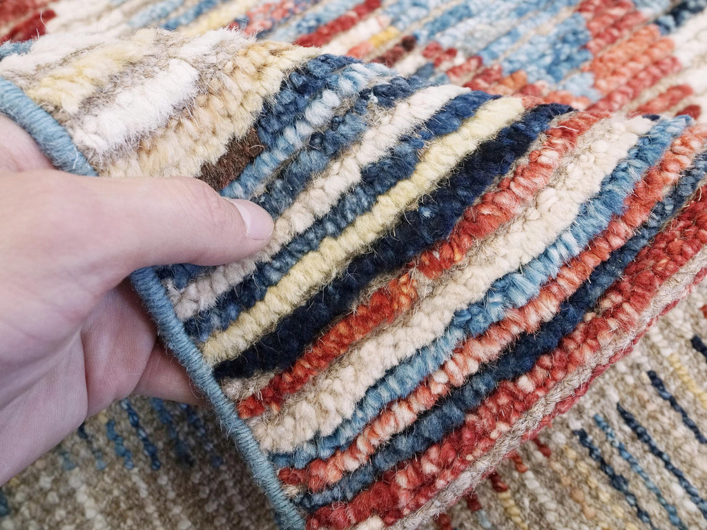 8x10 Ft Colorful Moroccan Rug -Afghan Handmade Wool Rug