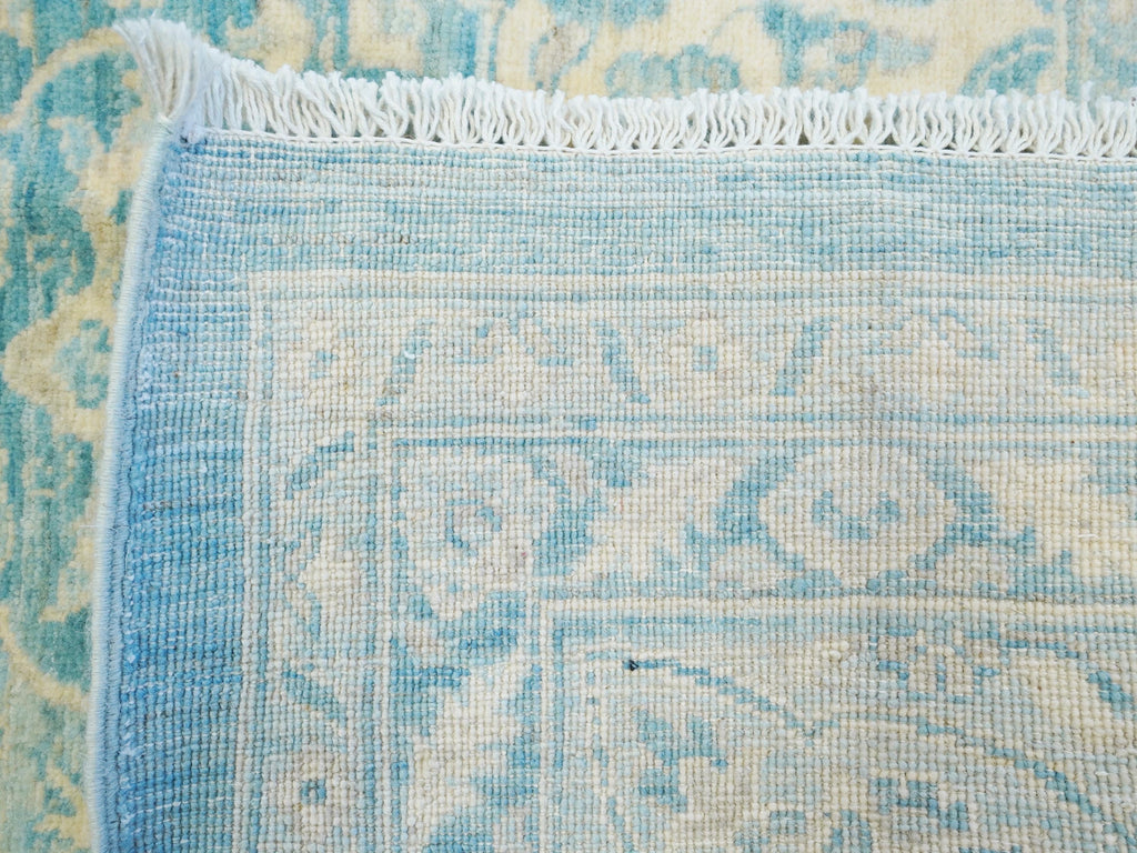 8x10 Ft Light Blue Serapi Rug - Hand Knotted Afghan Wool Rug
