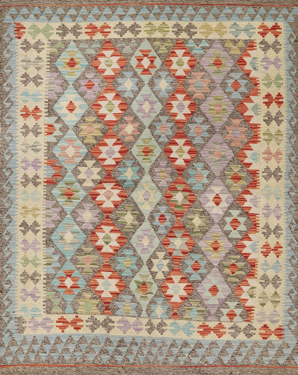 5x6 Ft Maimana Kilim Rug - Flat Weave Wool Rug