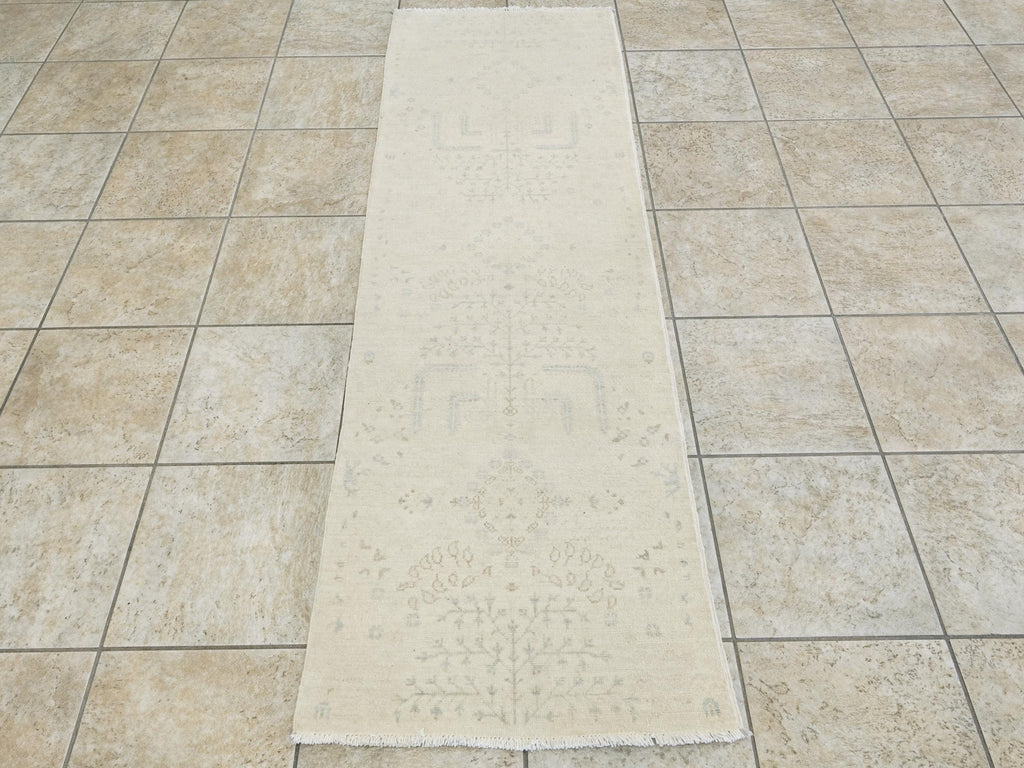 7 Ft Vintage Serapi Runner Rug - Hand Knotted Ghazni Wool Rug
