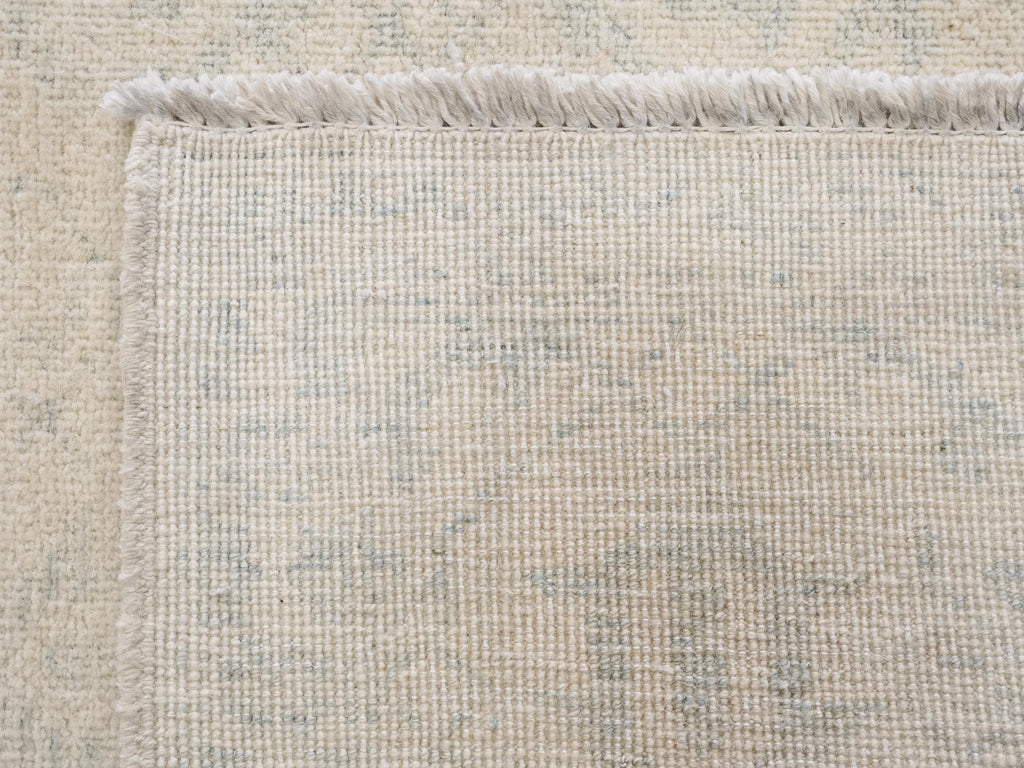 2x6 Ft Hand Knotted Beige Heriz Rug - Afghan Wool Runner