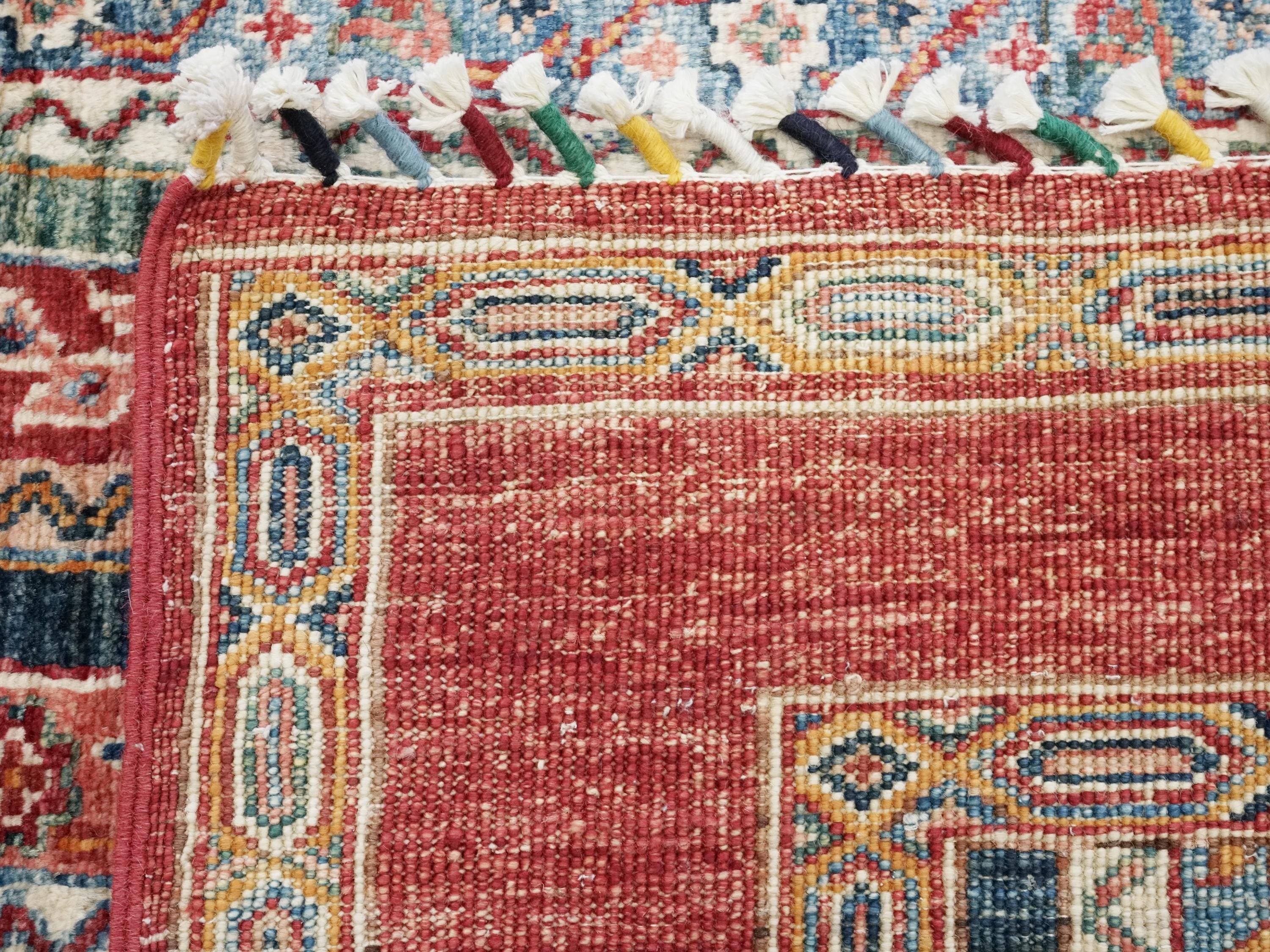4x6 Red Heriz Rug - Afghan Wool - Handmade Oriental Area Rug