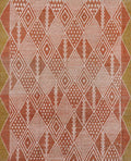 9x12 Ft Hand Knotted Red Moroccan Rug - Wool Area Rug