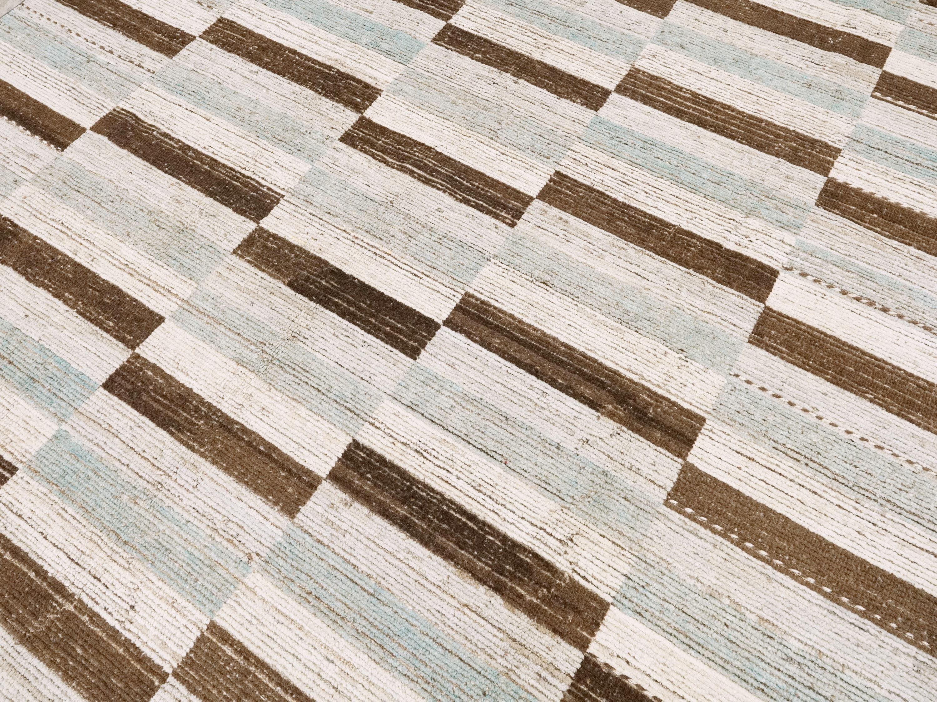 8x10 Ft Moroccan Wool Rug - Afghan Handmade Area Rug