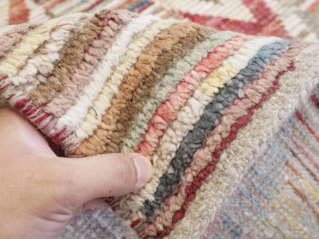 10x13 Ft Large Colorful Moroccan Rug - Afghan Wool Rug