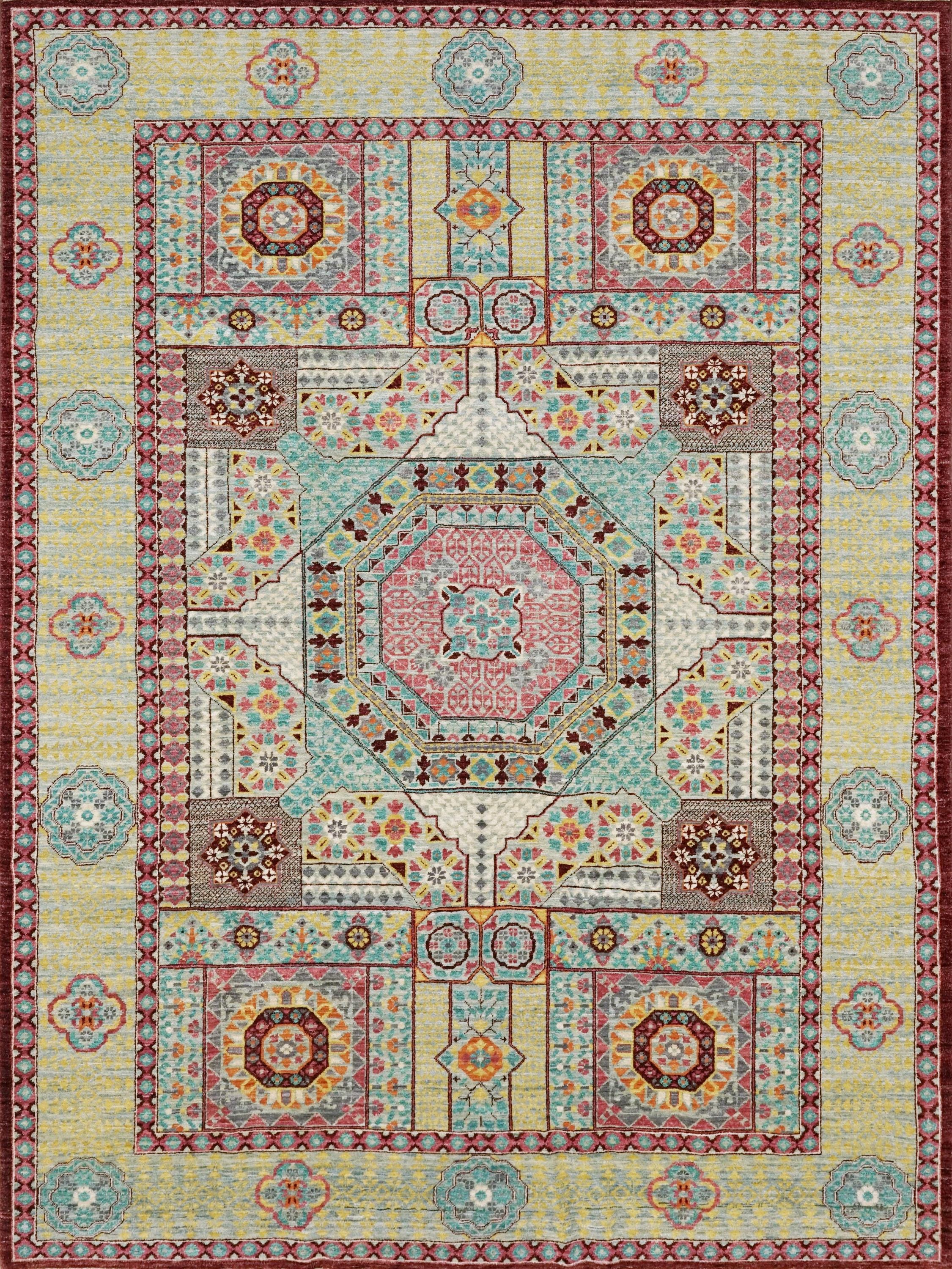 6x8 Ft Mamluk Rug - Traditional Hand Knotted Area Rug