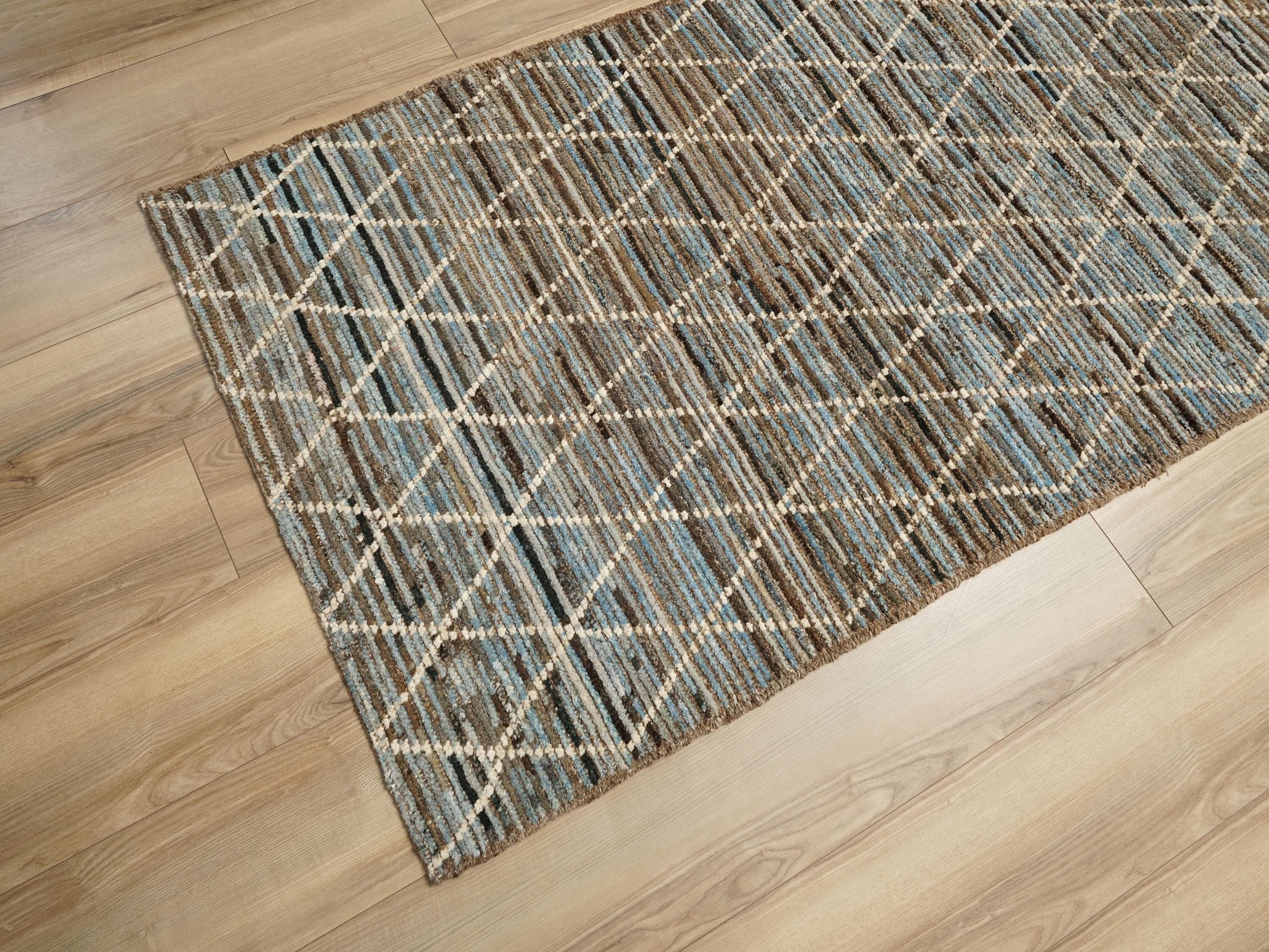 16 Ft Moroccan Runner Rug - Handmade Wool Rug