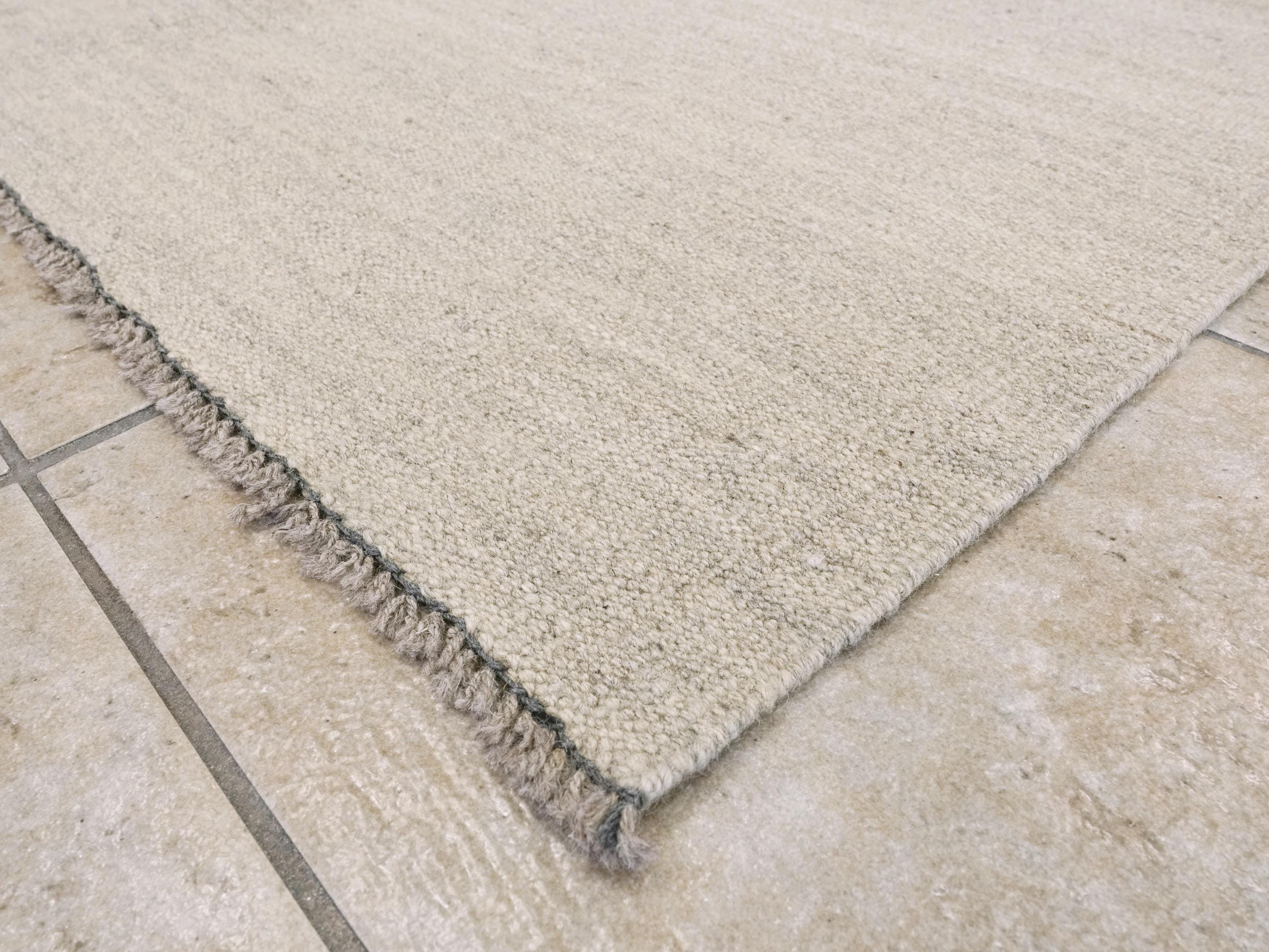 8x10 Ft Beige Kilim - Handwoven Afghan Area Rug