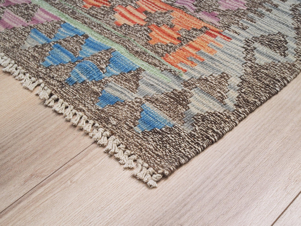 5x6 Ft Tribal Kilim Rug - Colorful Afghan Flat Weave