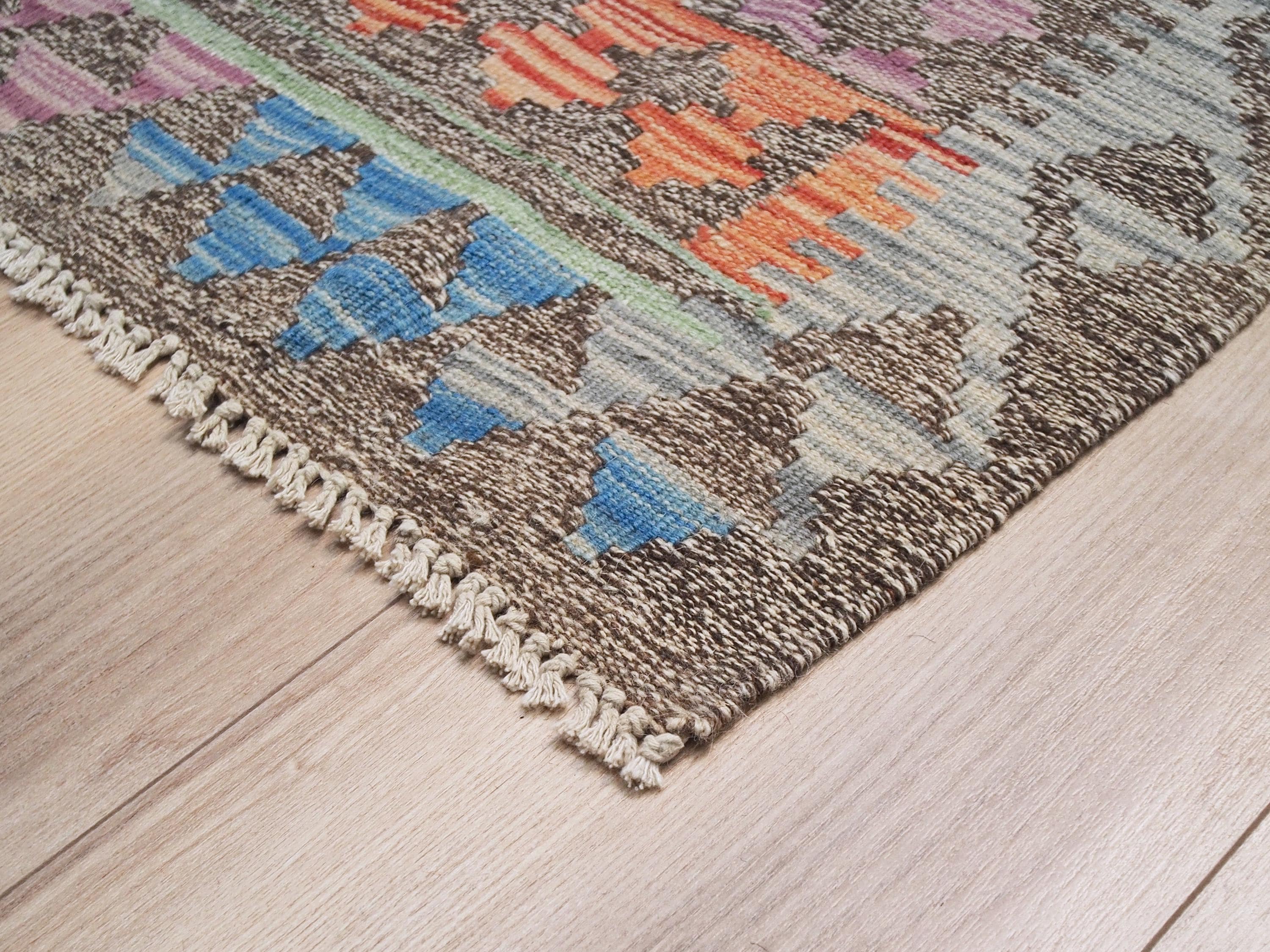 5x6 Ft Tribal Kilim Rug - Colorful Afghan Flat Weave