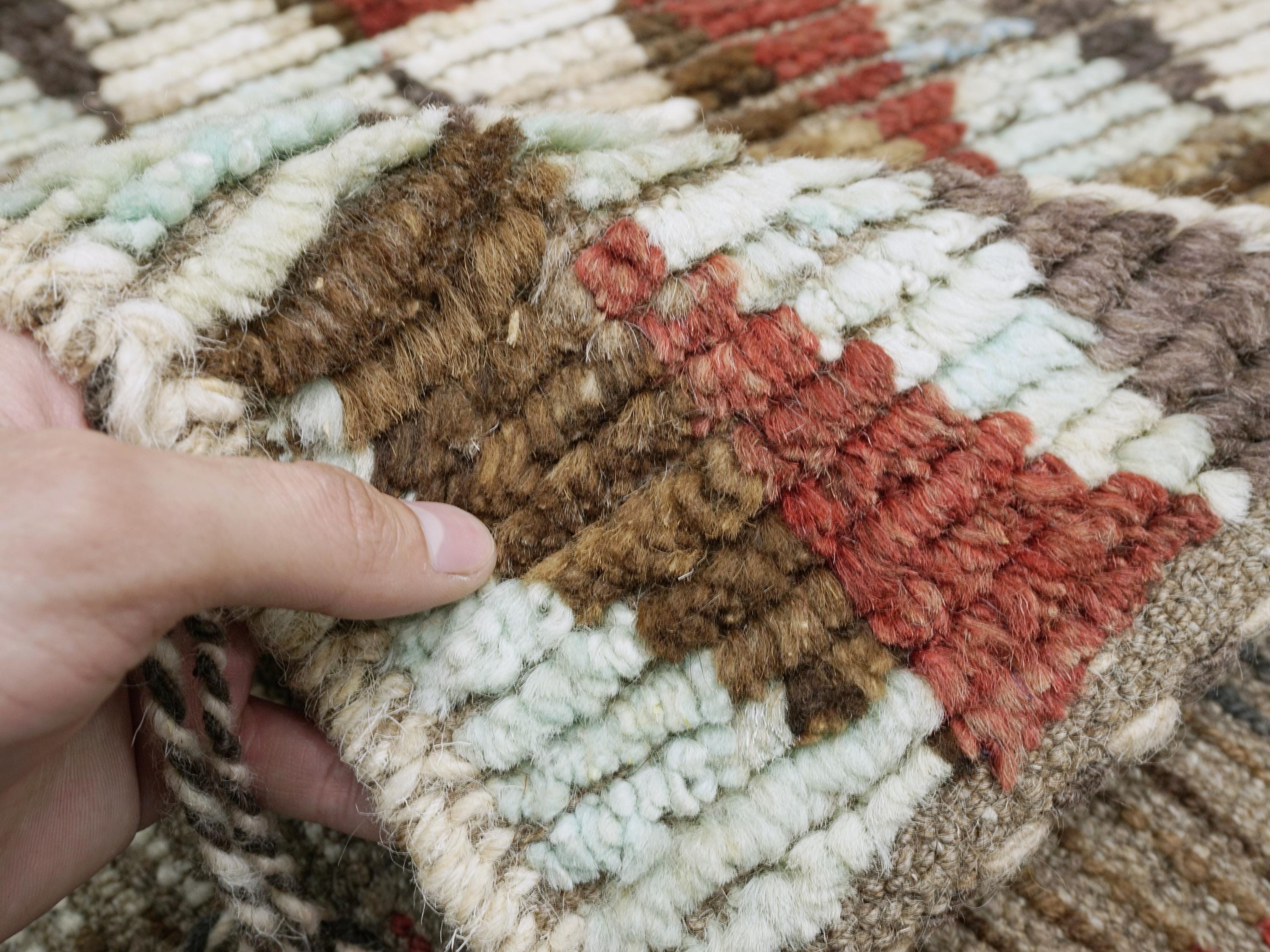 6x9 Ft Moroccan Rug - Tribal Geometric Design