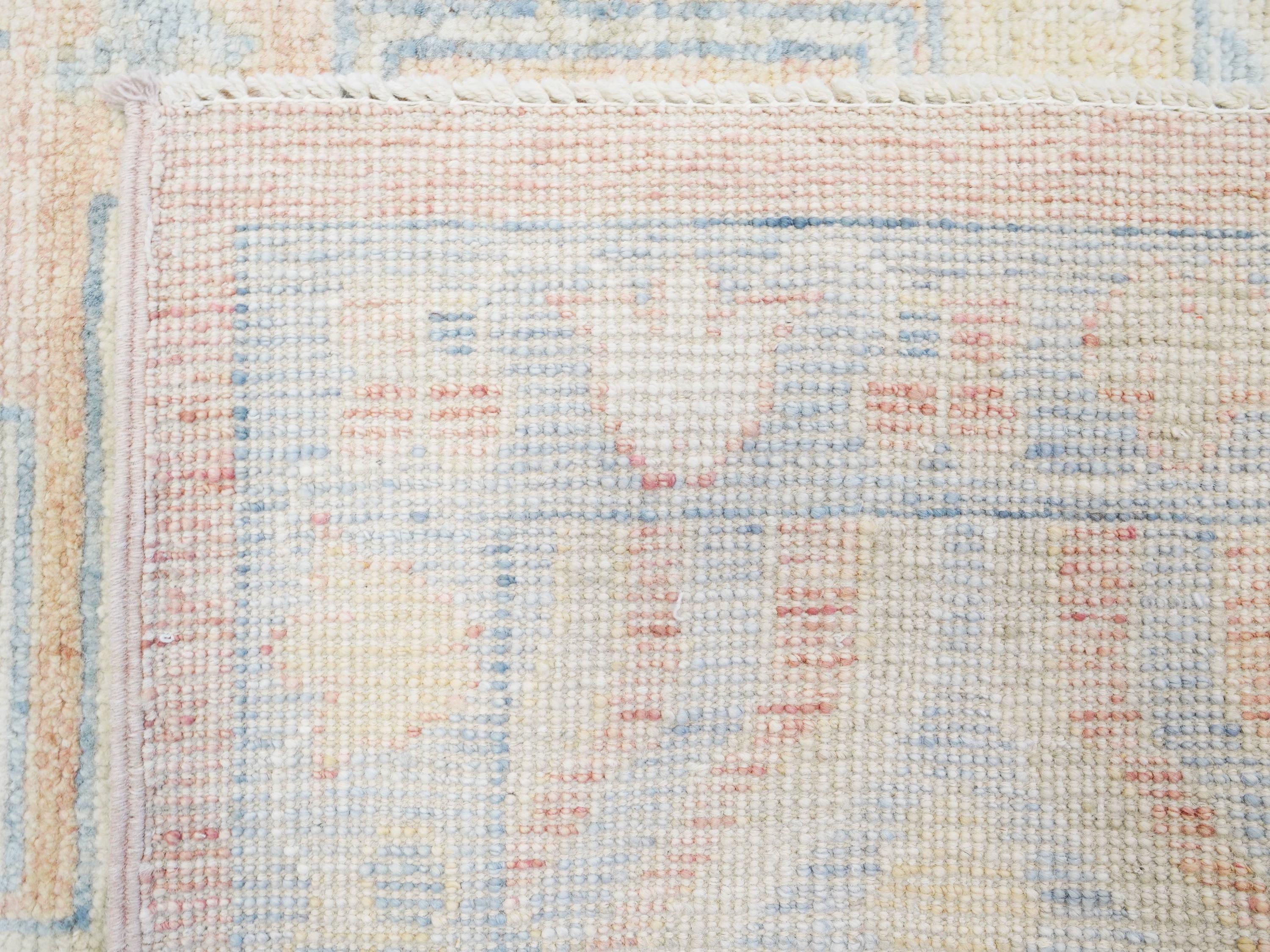 9x12 Ft Orange Oushak Rug - Handmade Area Rug - Ottoman Design