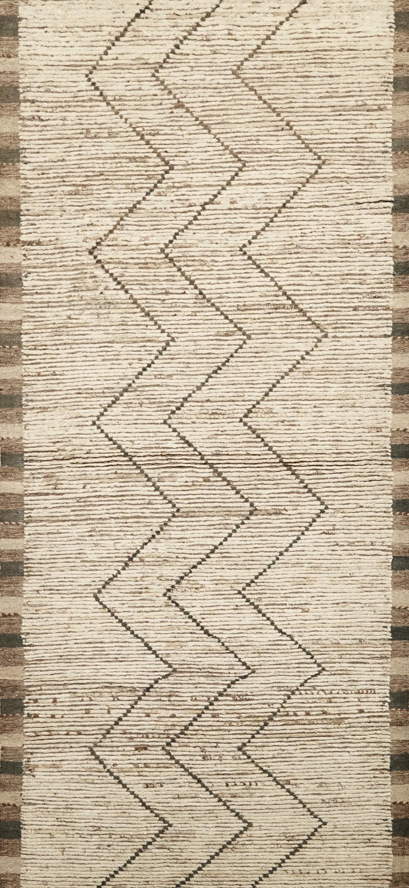 10 Ft Handmade Moroccan Runner Rug - Afghan Wool Rug