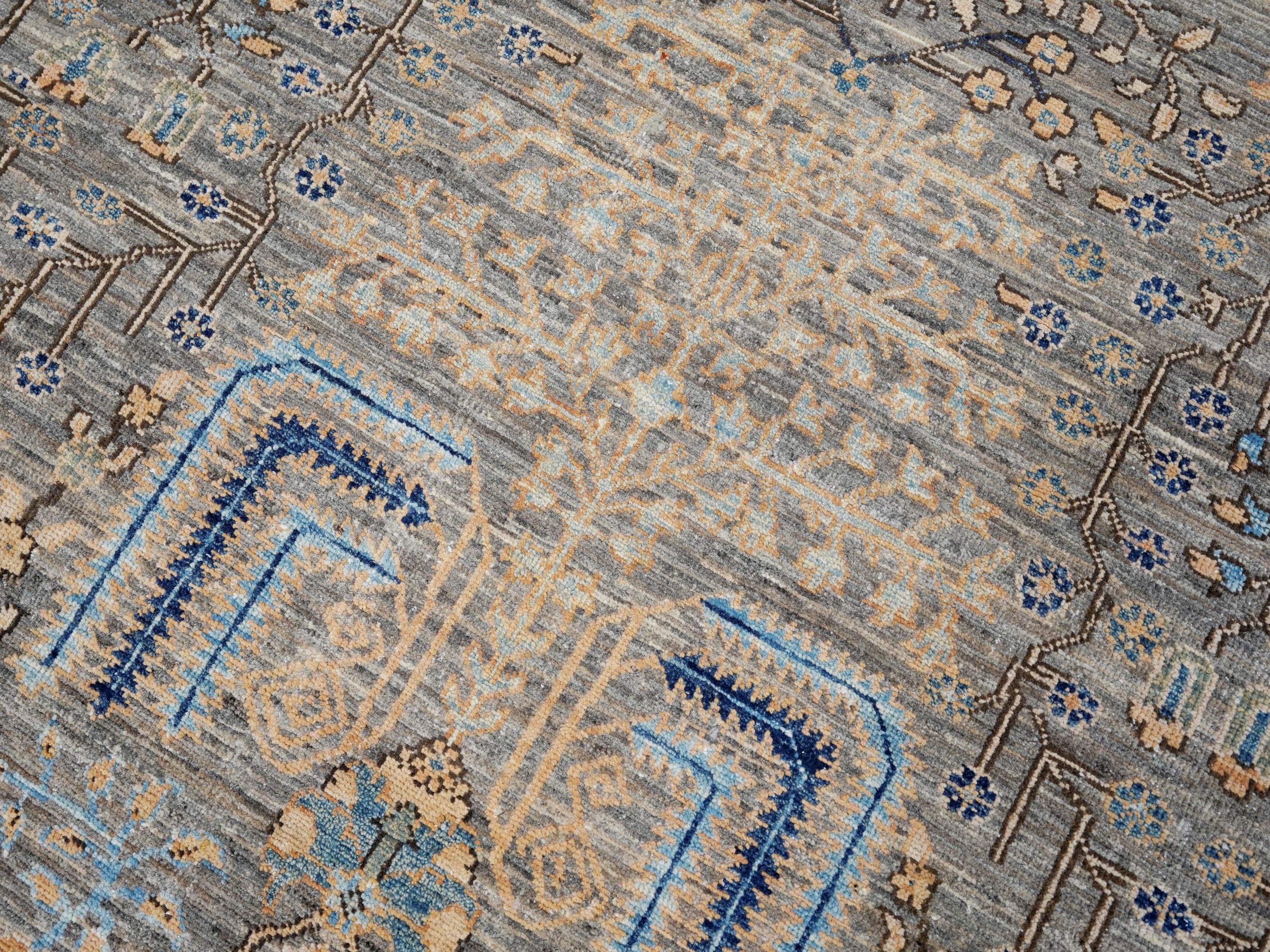 8x10 Ft Brown Serapi Rug - Hand Knotted Oriental Area Rug