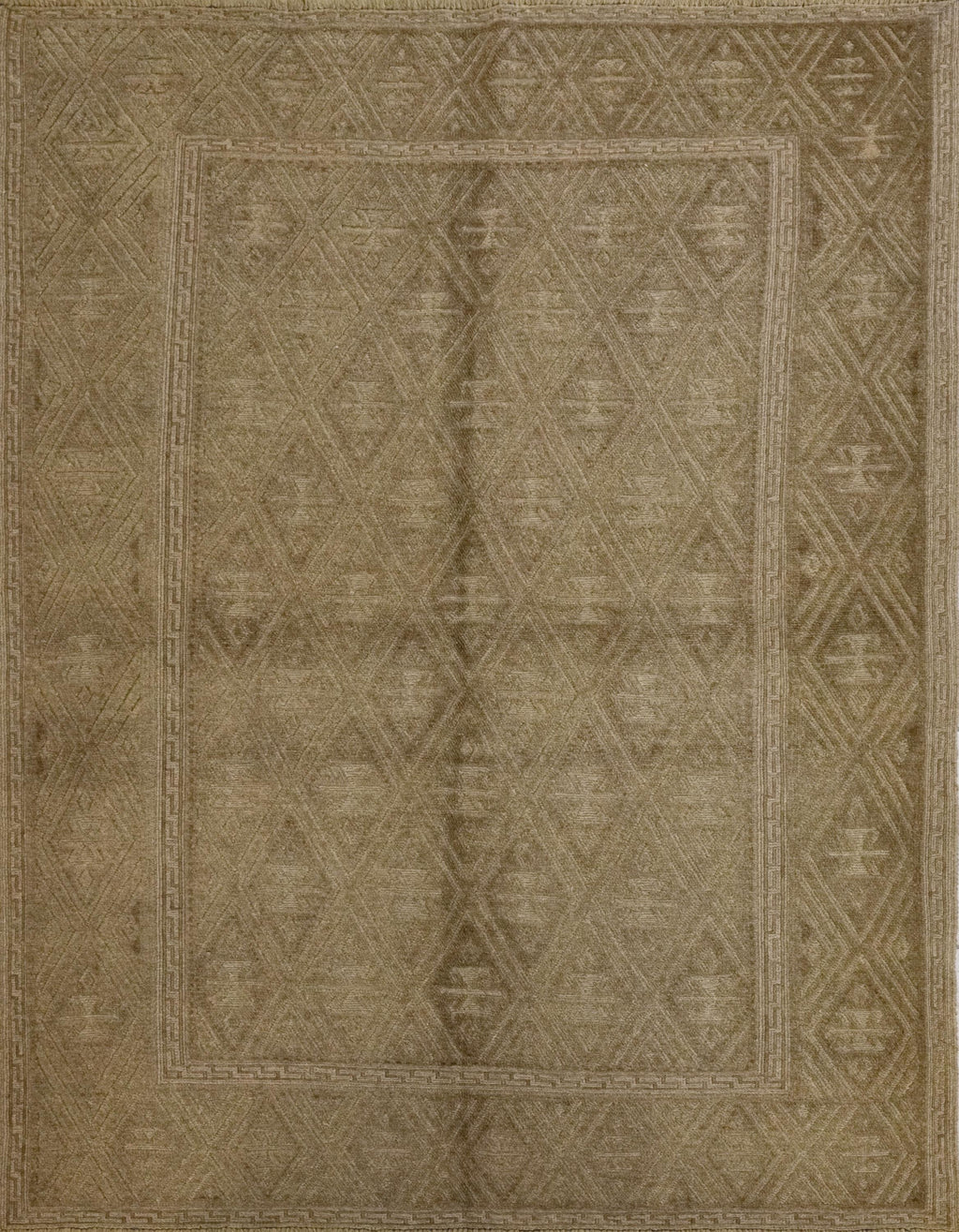 5x6 Ft Hand Knotted Wool Kilim Rug - Brown Tribal Rug - Vintage Afghan