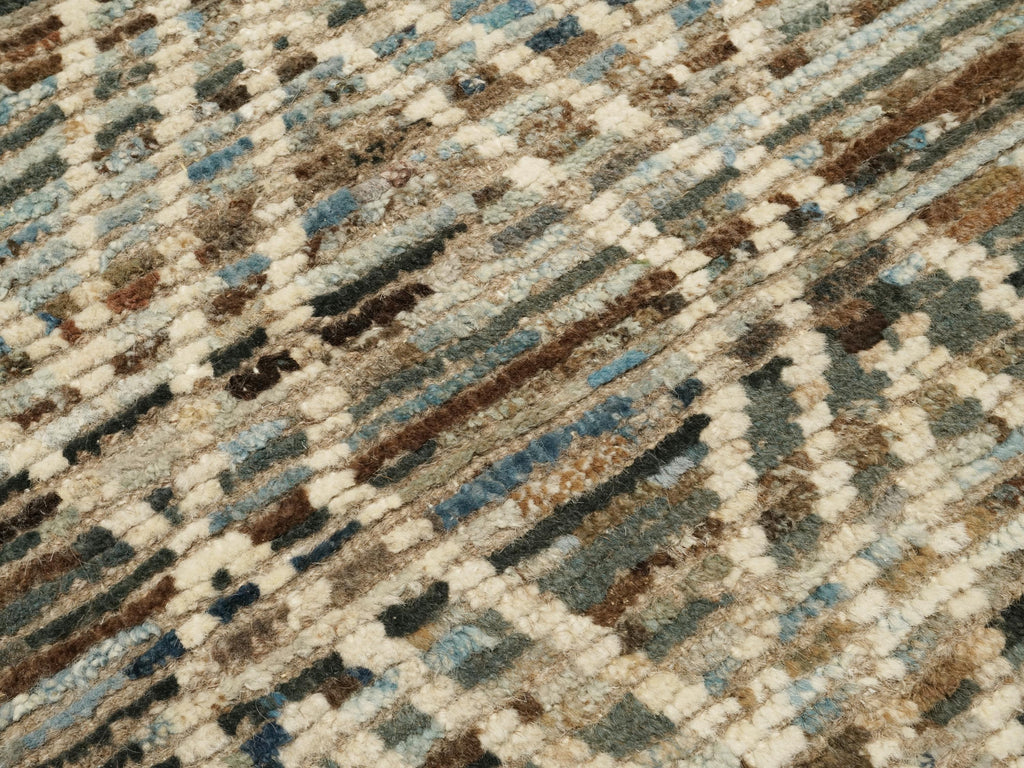 3x5 Ft Blue Moroccan Rug - Hand Knotted Area Rug