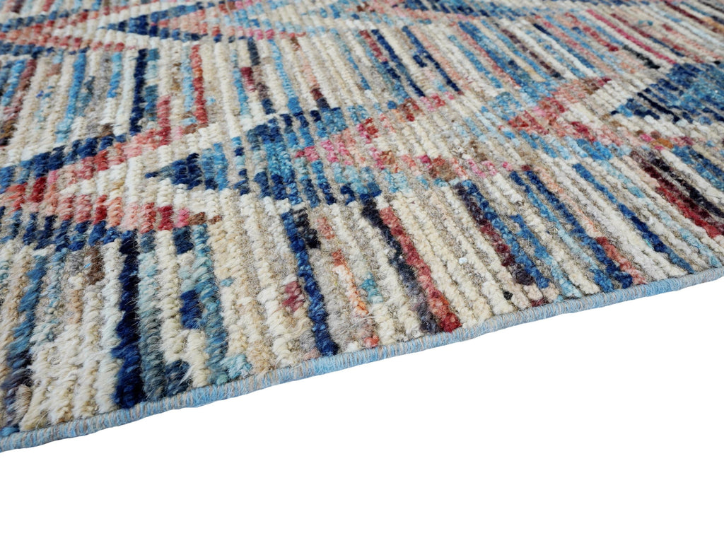 9x12 Ft Multicolor Moroccan Rug - Hand Knotted Wool Area Rug