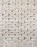 9x12 Ft Beige & Gray Moroccan Rug - Hand Knotted Wool Area Rug