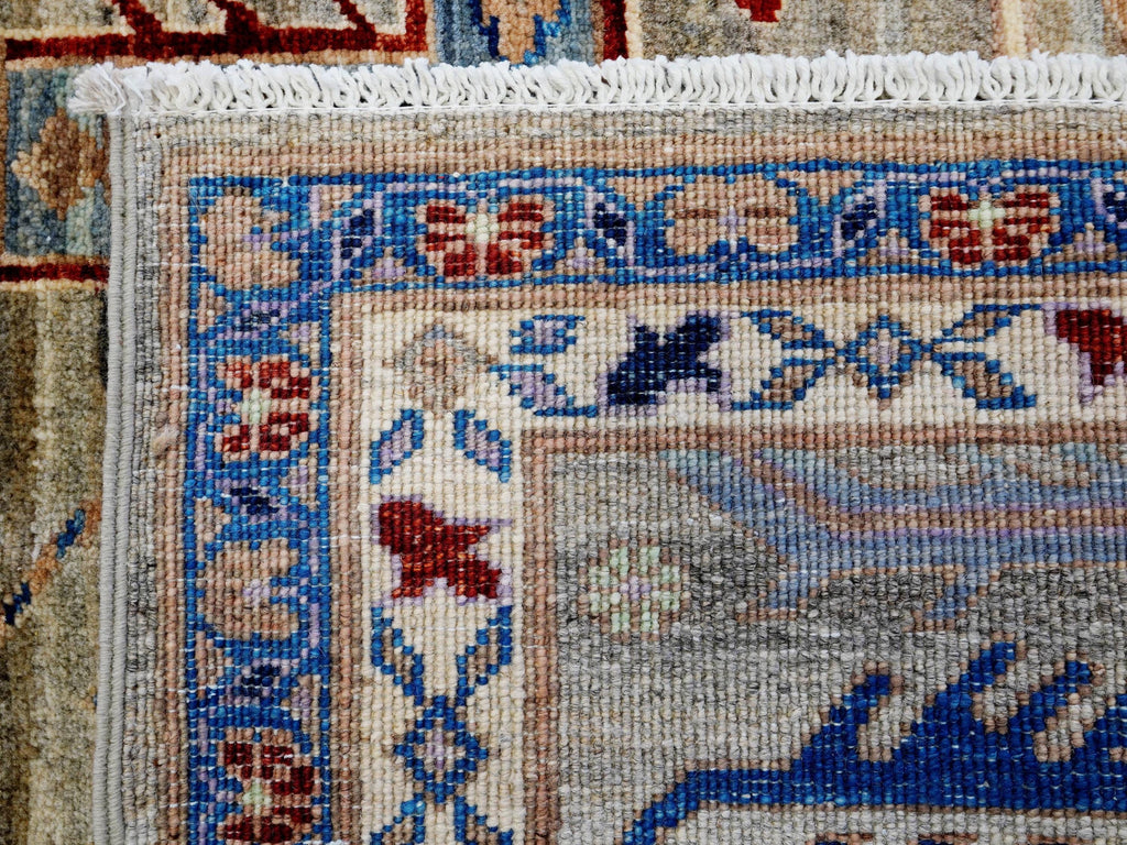 8x10 Ft Brown Heriz Rug - Hand Knotted Oriental Area Rug
