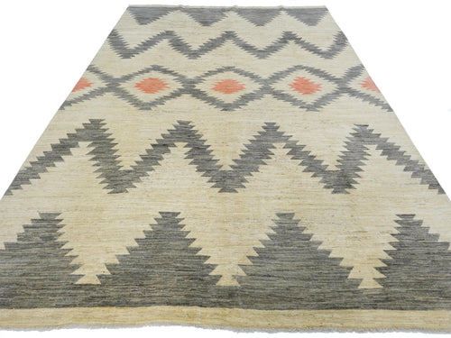 10x14 Ft Light Blue Gabbeh Rug - Hand Knotted Oriental Wool Rug