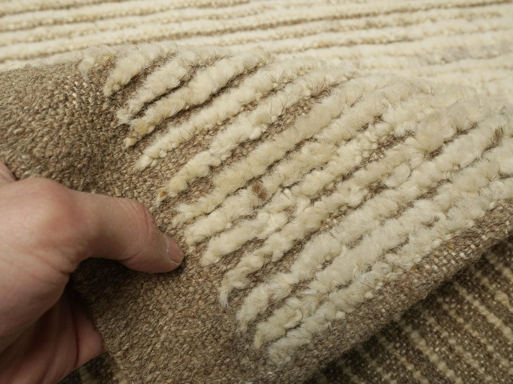 16 Ft Beige Moroccan Runner Rug - Afghan Handmade Rug