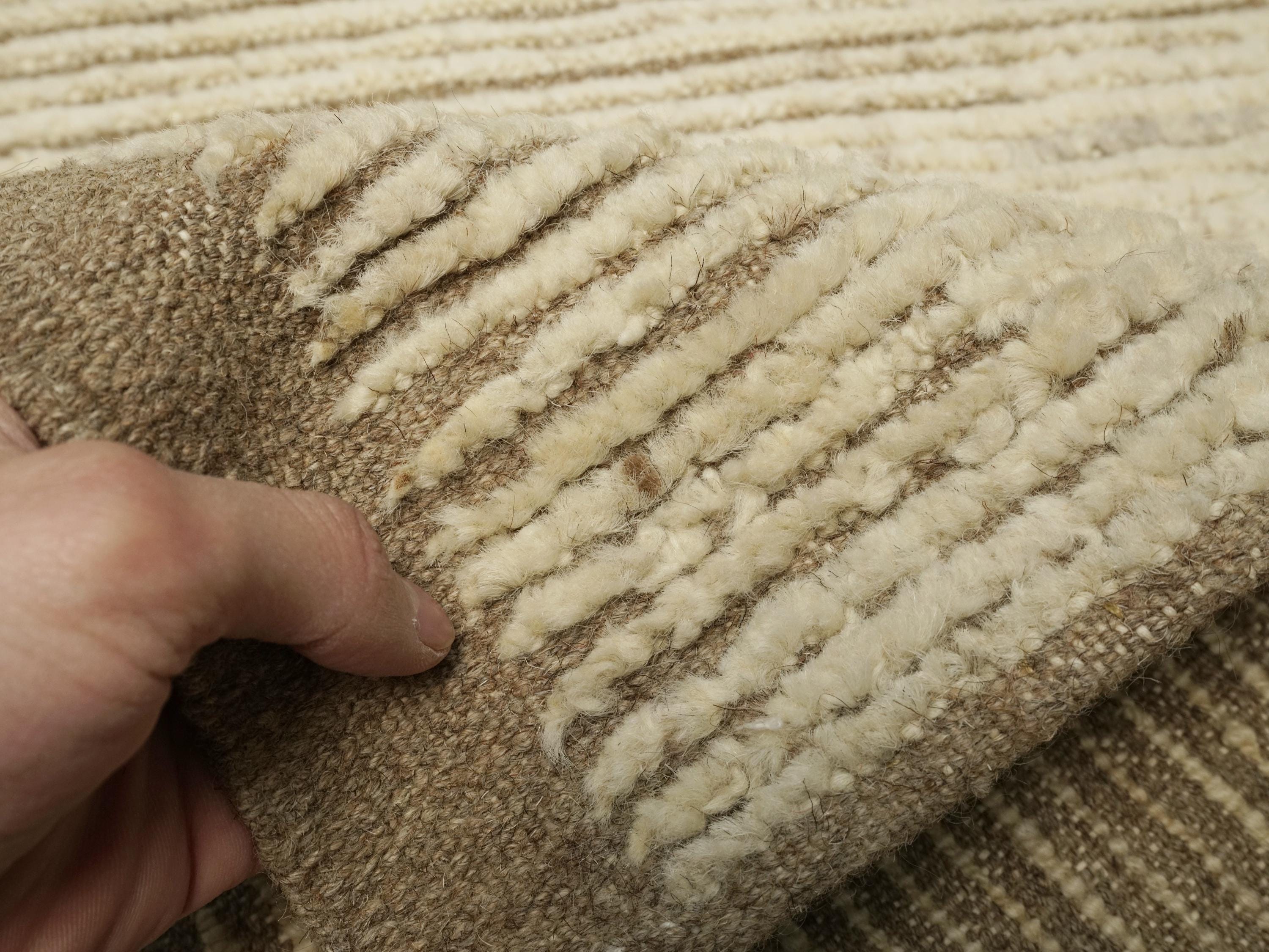 16 Ft Beige Moroccan Runner Rug - Afghan Handmade Rug