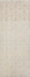 2x6 Ft Hand Knotted Beige Heriz Rug - Afghan Wool Runner