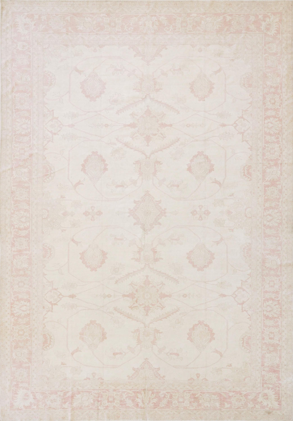 10x14 Ft Pink Vintage Serapi Rug - Hand Knotted Afghan Rug