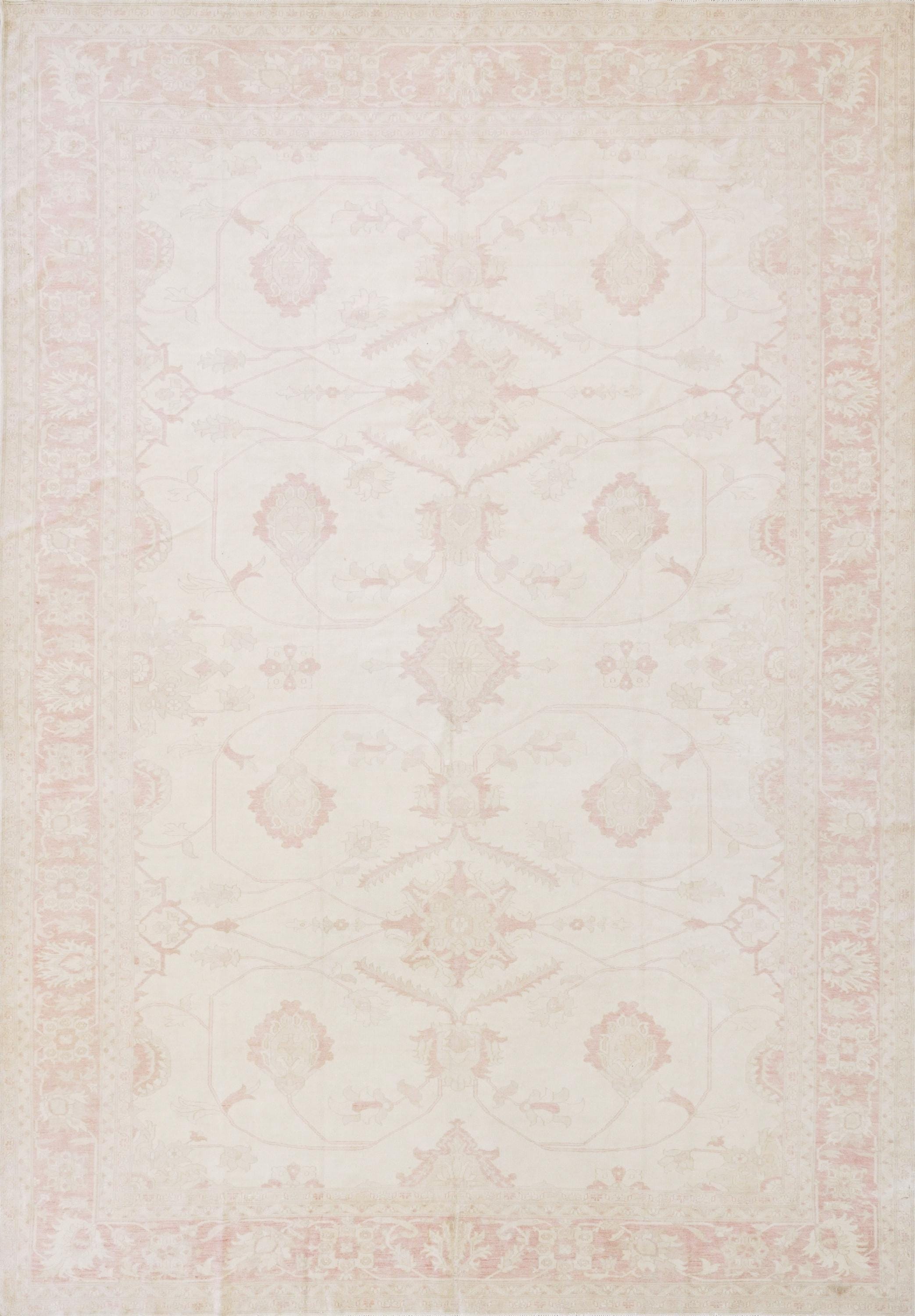 10x14 Ft Pink Vintage Serapi Rug - Hand Knotted Afghan Rug
