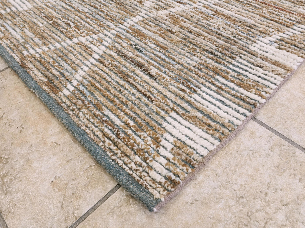 9x12 Ft Brown Moroccan Rug - Area Rug - Contemporary Design