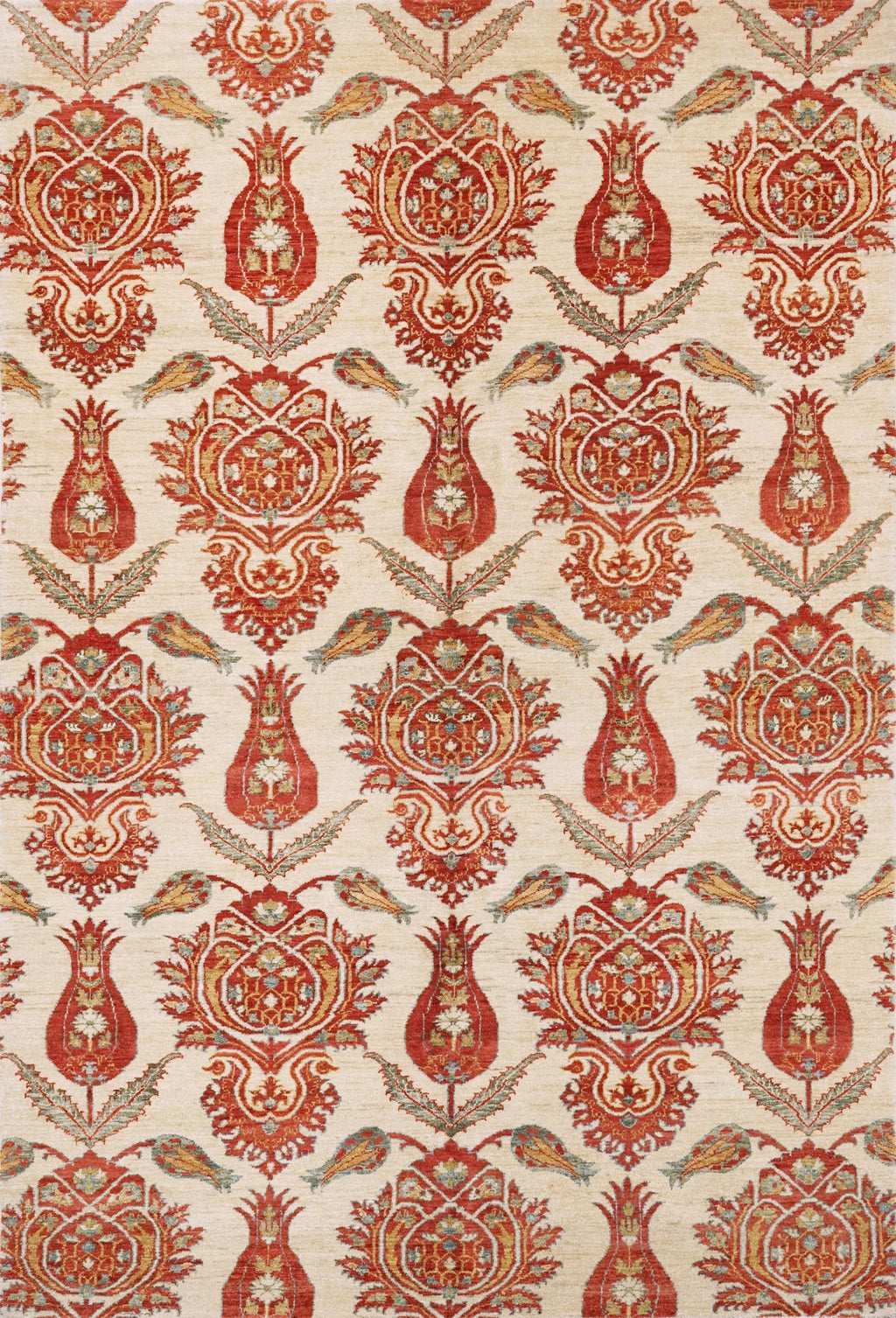 5x8 Ft Red & Beige Bidjar Rug - Afghan Oriental Area Rug