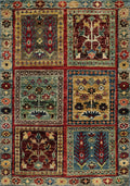 2x3 Ft Handmade Blue Heriz Rug - Afghan Oriental Rug