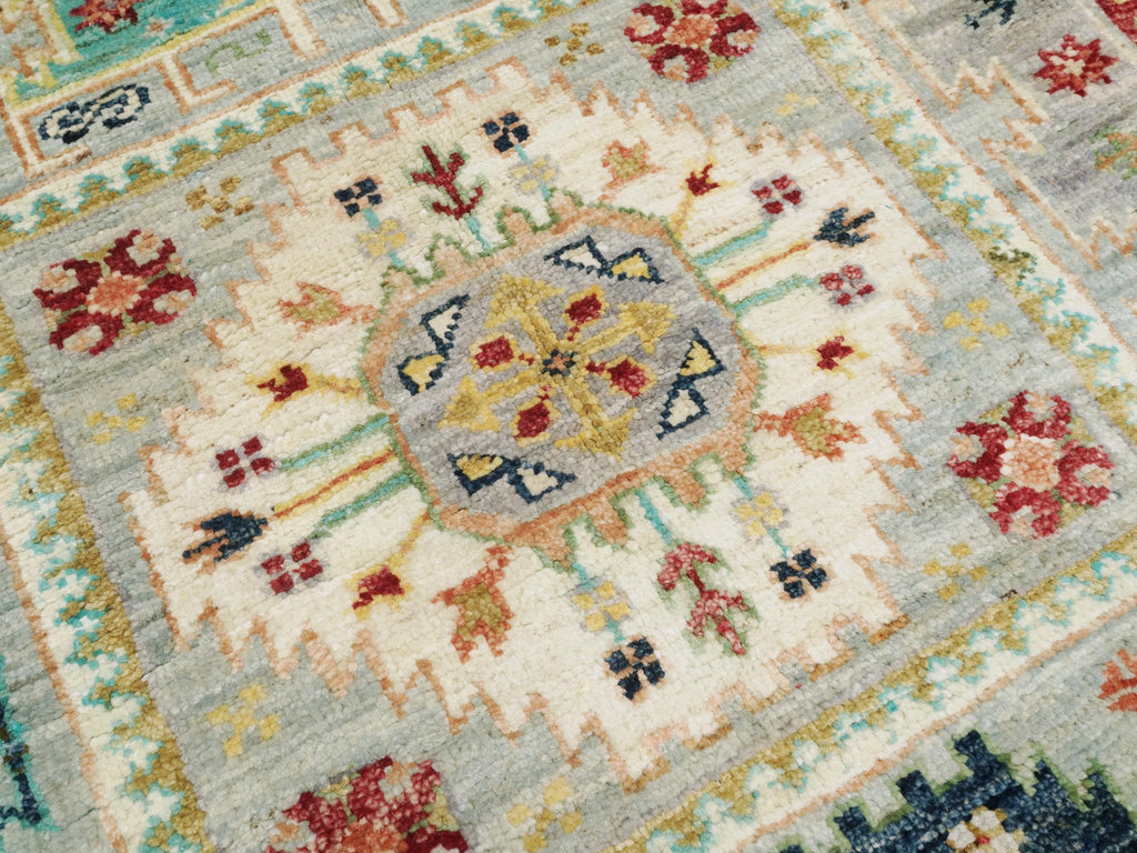 6x8 Ft Light Green Bidjar Rug - Hand Knotted Wool Persian Rug