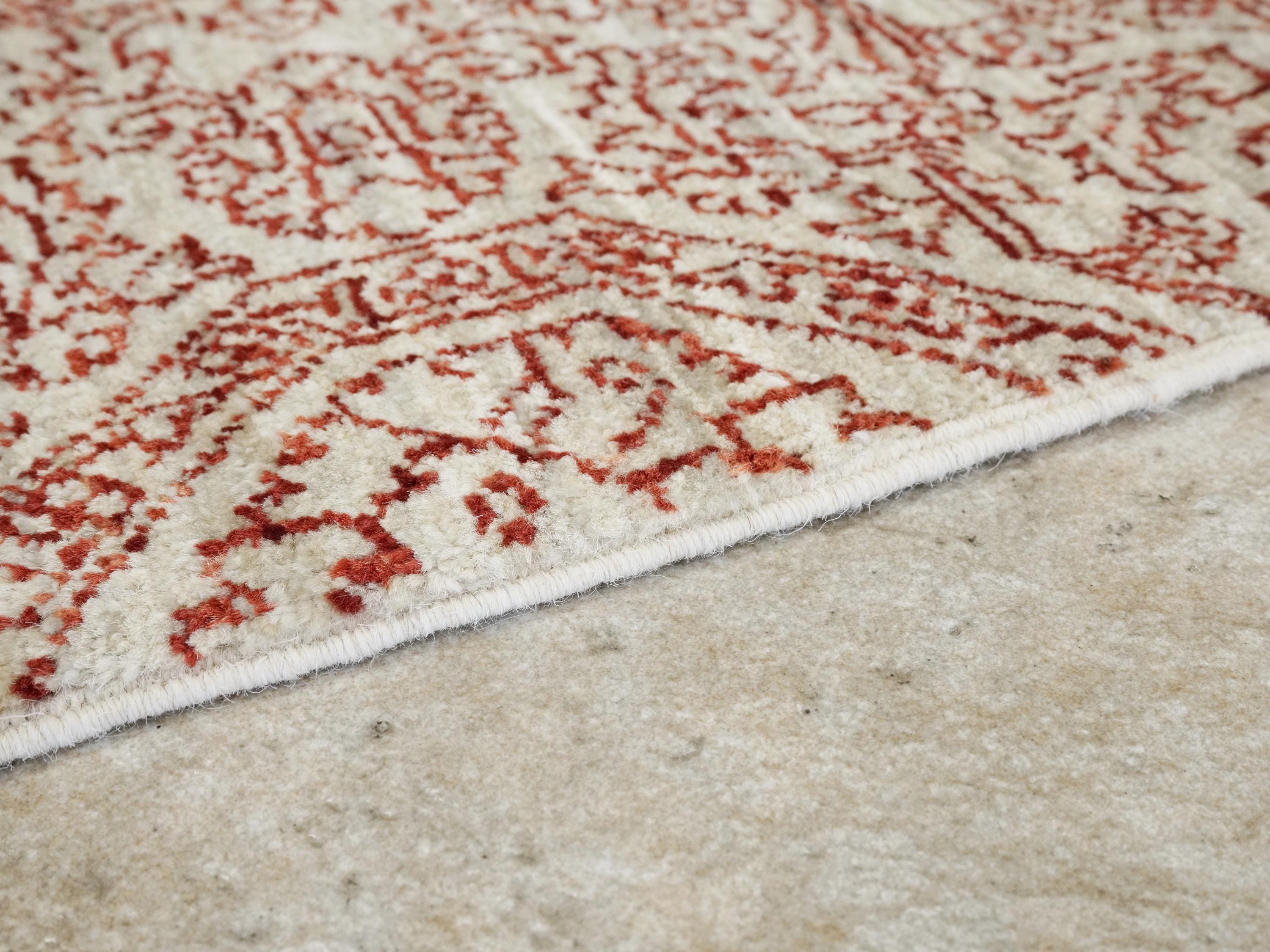 4x6 Ft Hand Knotted Red Gabbeh Rug - Oriental Area Rug