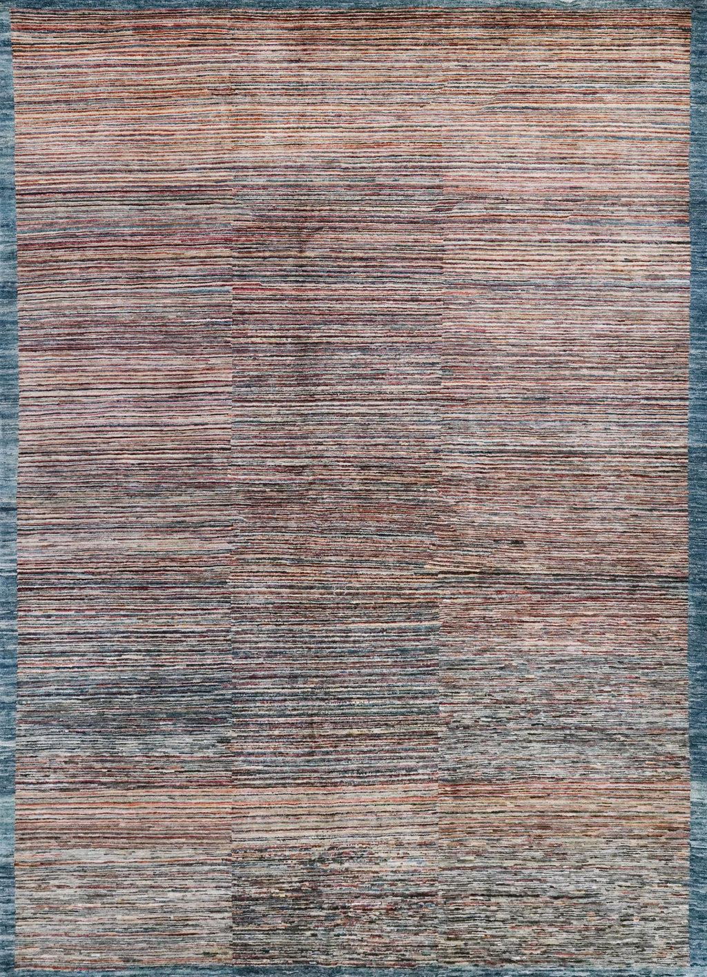 7x10 Ft Handmade Gabbeh Rug - Afghan Wool Area Rug - Plain Design