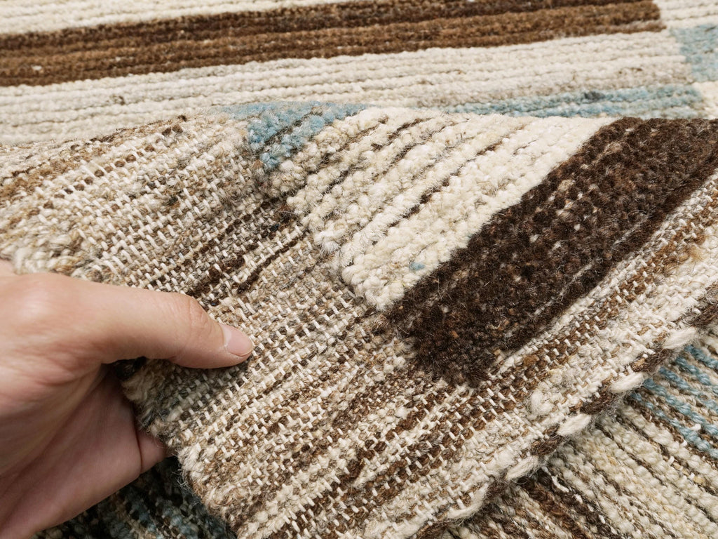 9x14 Ft Blue & Black Moroccan Rug - Afghan Wool Area Rug
