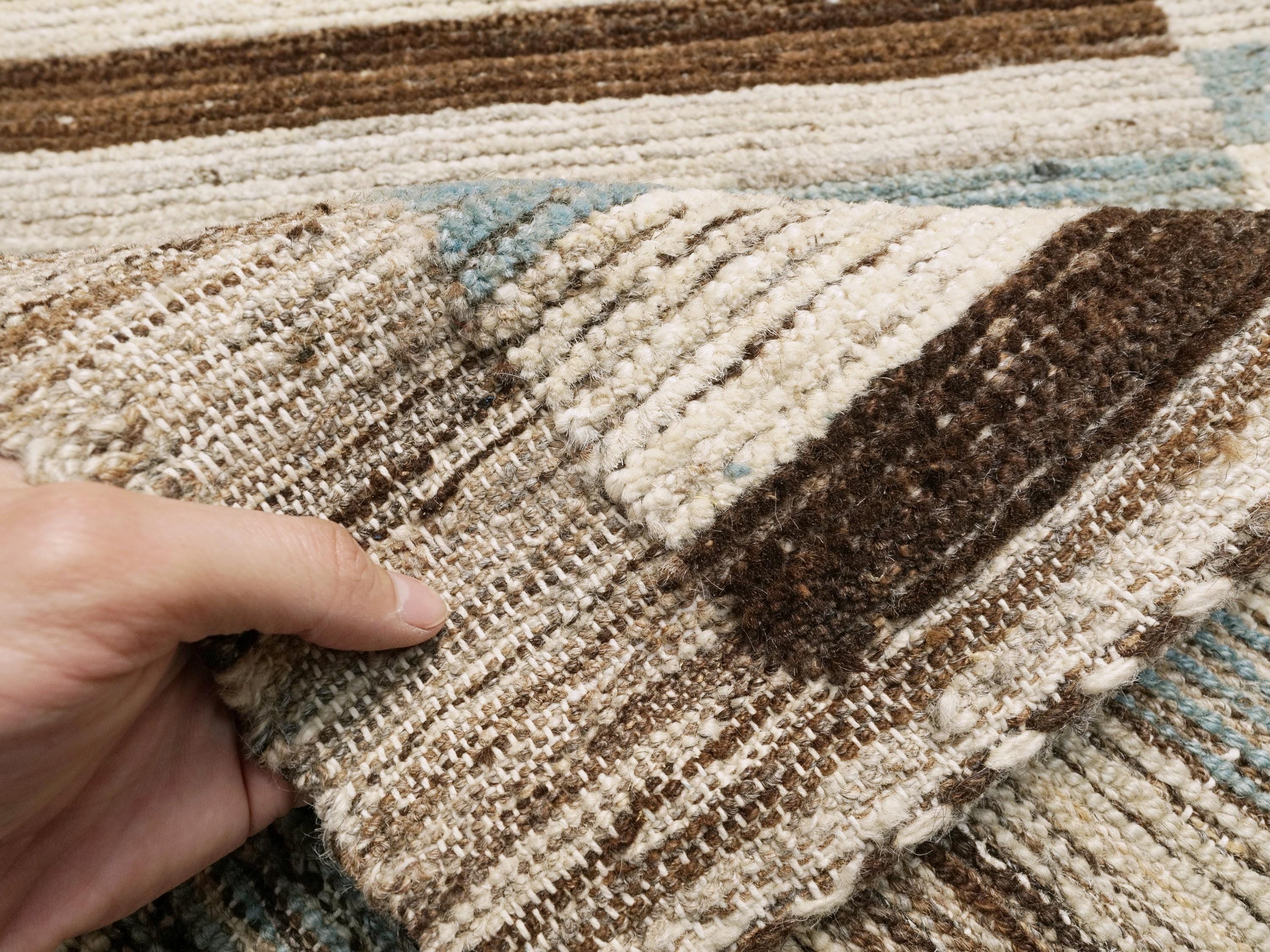 9x14 Ft Blue & Black Moroccan Rug - Afghan Wool Area Rug