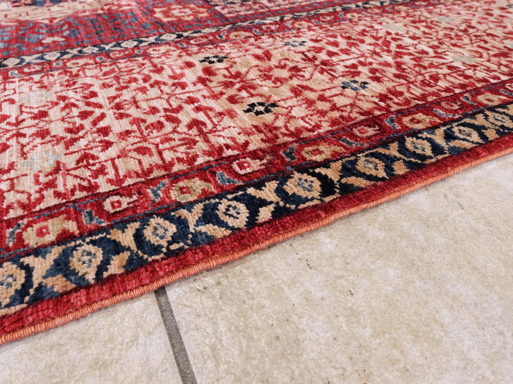 9x12 Ft Red Mamluk Rug - Hand Knotted Area Rug