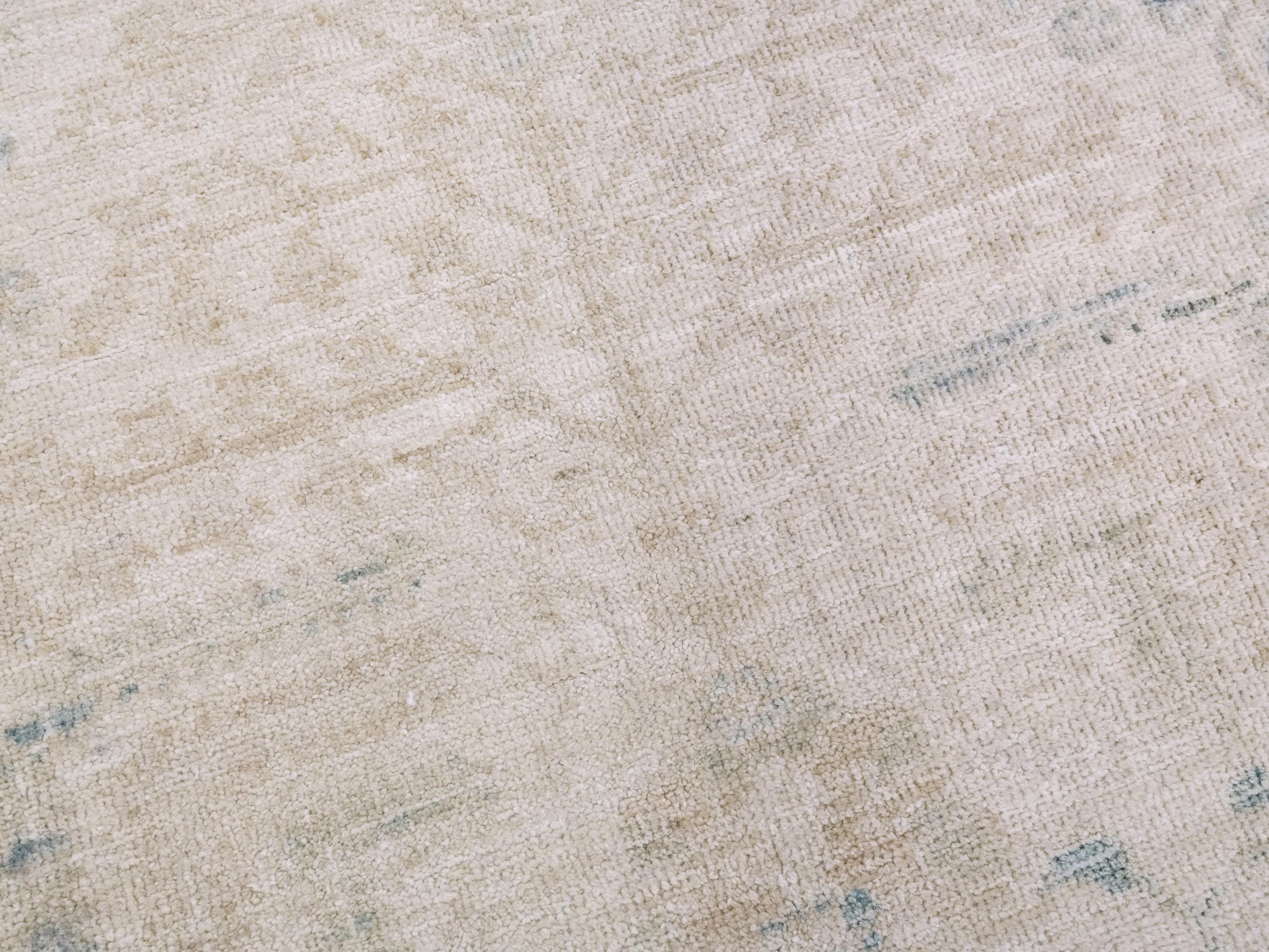 4x6 Light Beige Serapi Rug - Oriental Area Rug - Floral Design