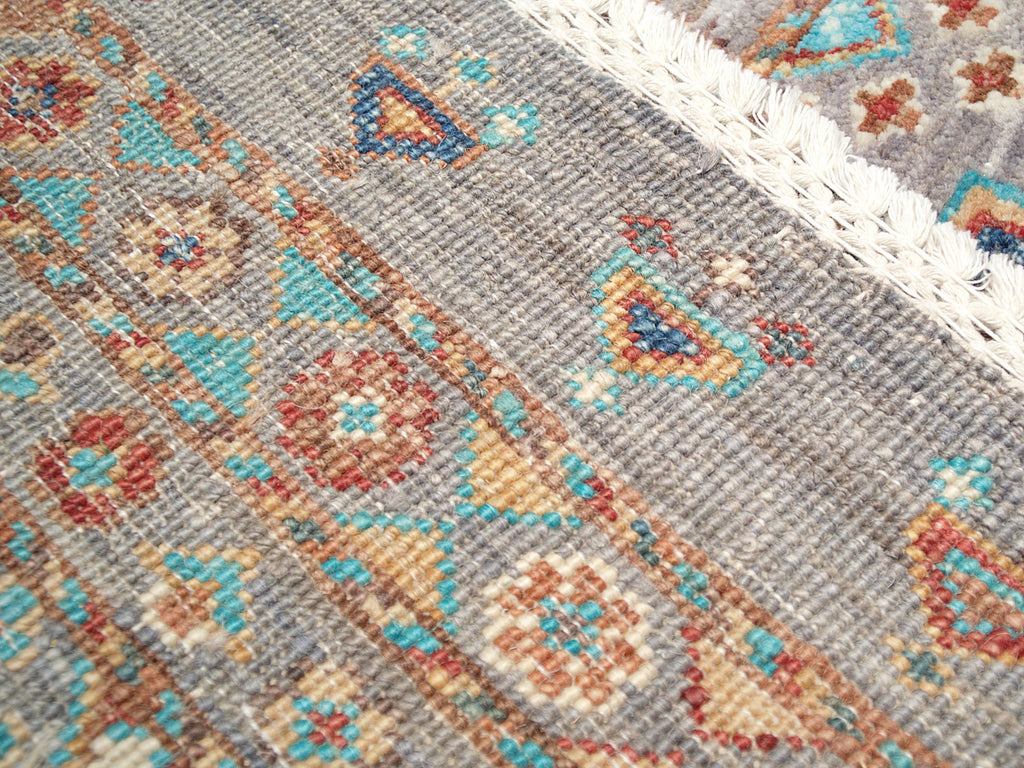 3x5 Ft Gray Khorjan Rug - Oriental Wool Area Rug