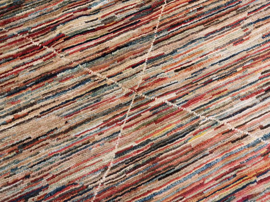 8x10 Ft Colorful Handmade Gabbeh Rug - Afghan Wool Area Rug
