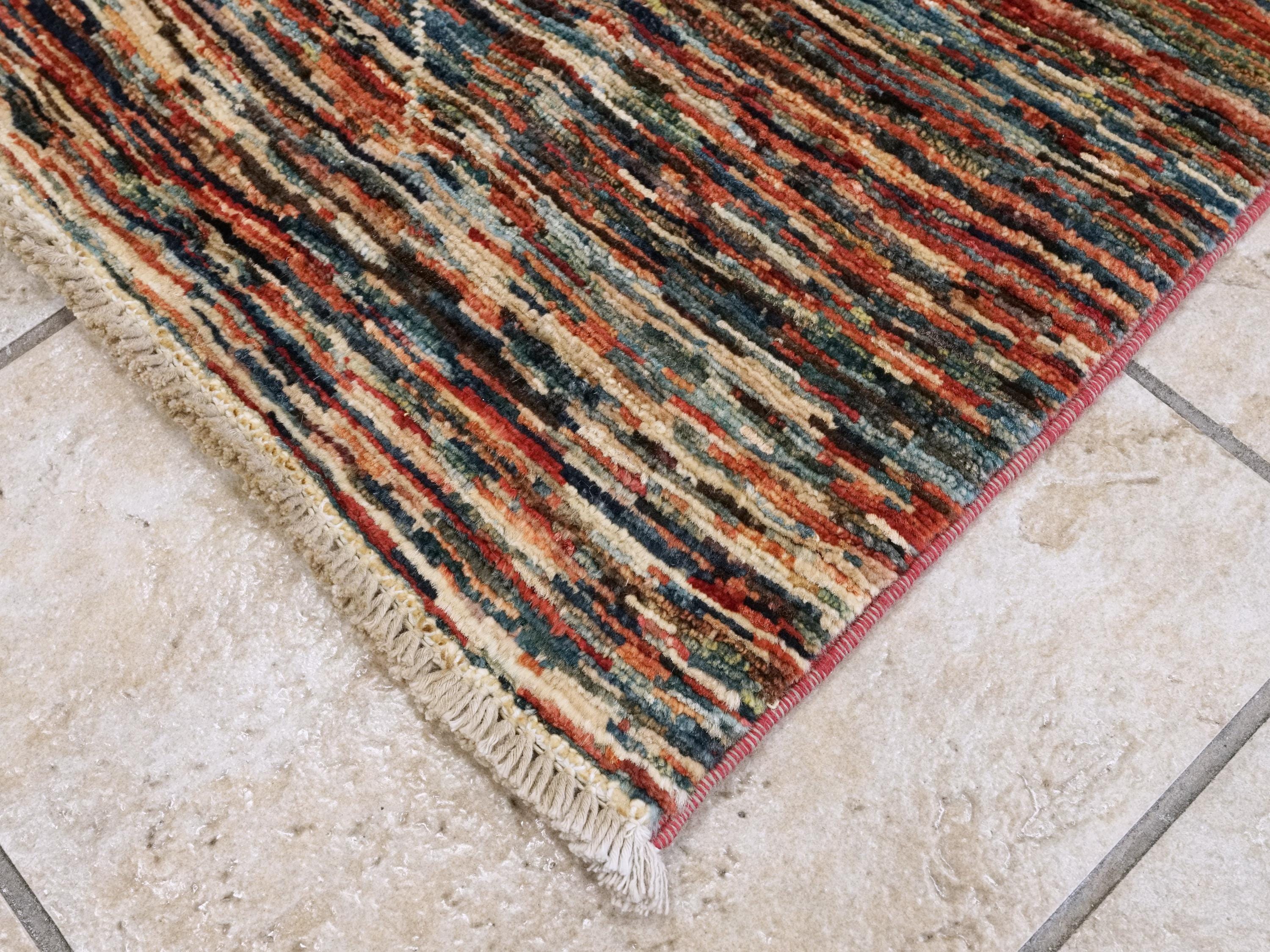 8x10 Ft Colorful Handmade Gabbeh Rug - Afghan Wool Area Rug