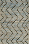 3x5 Ft Hand Knotted Moroccan Rug - Light Blue Area Rug