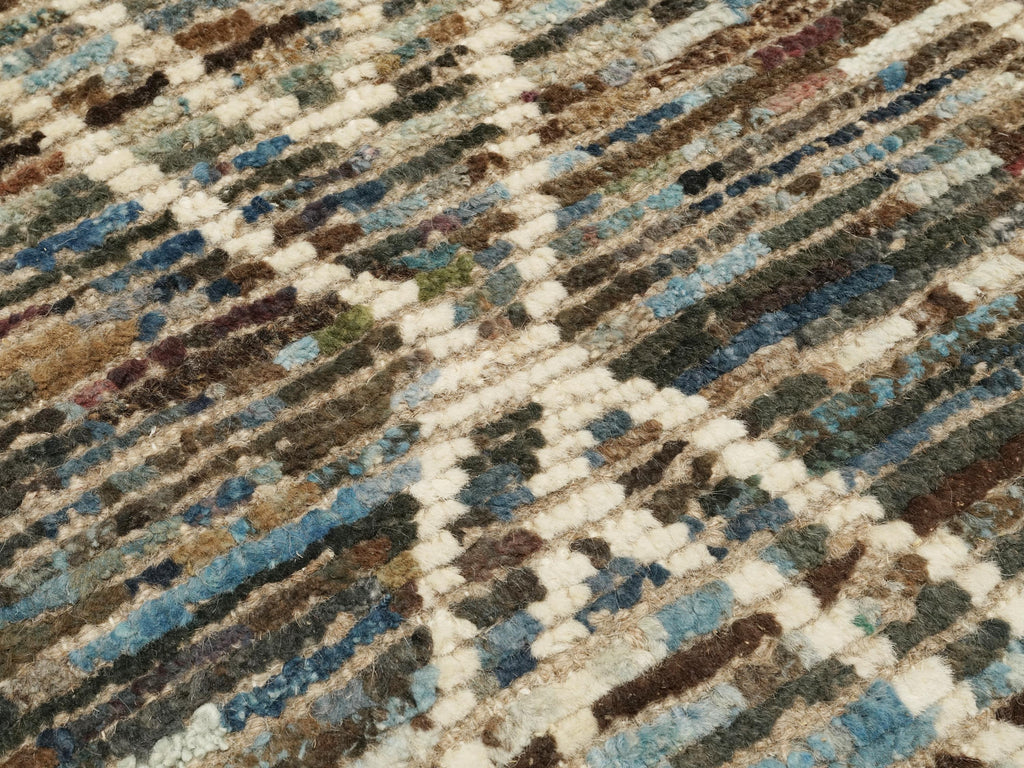 3x5 Ft Blue Moroccan Rug - Hand Knotted Area Rug