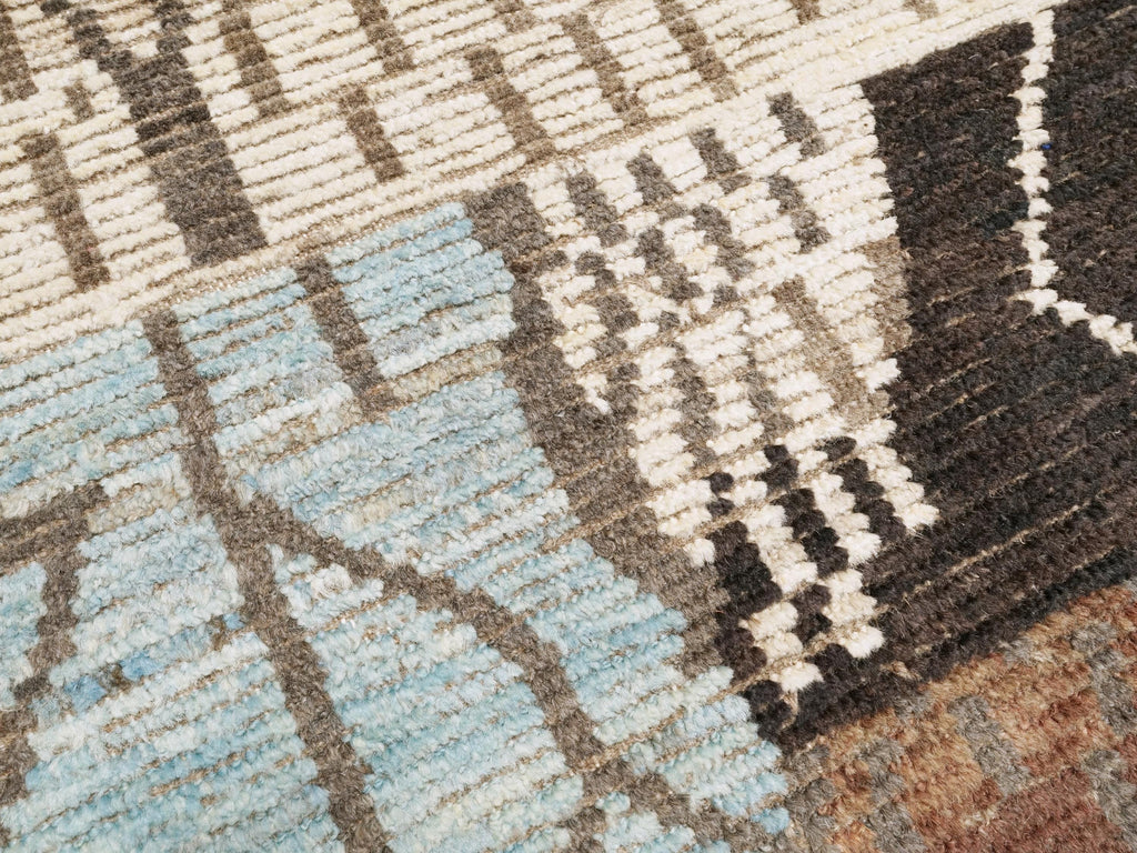 8x10 Ft Moroccan Rug - Afghan Wool Area Rug - Colorful Abstract Design